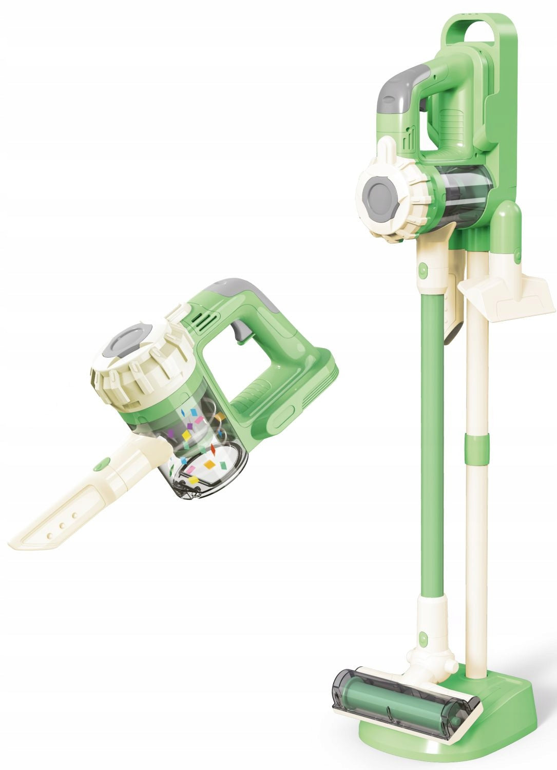 VERTICAL VACUUM CLEANER FOR CHILDREN light sound STAND 3 TIPS Gender boys girls