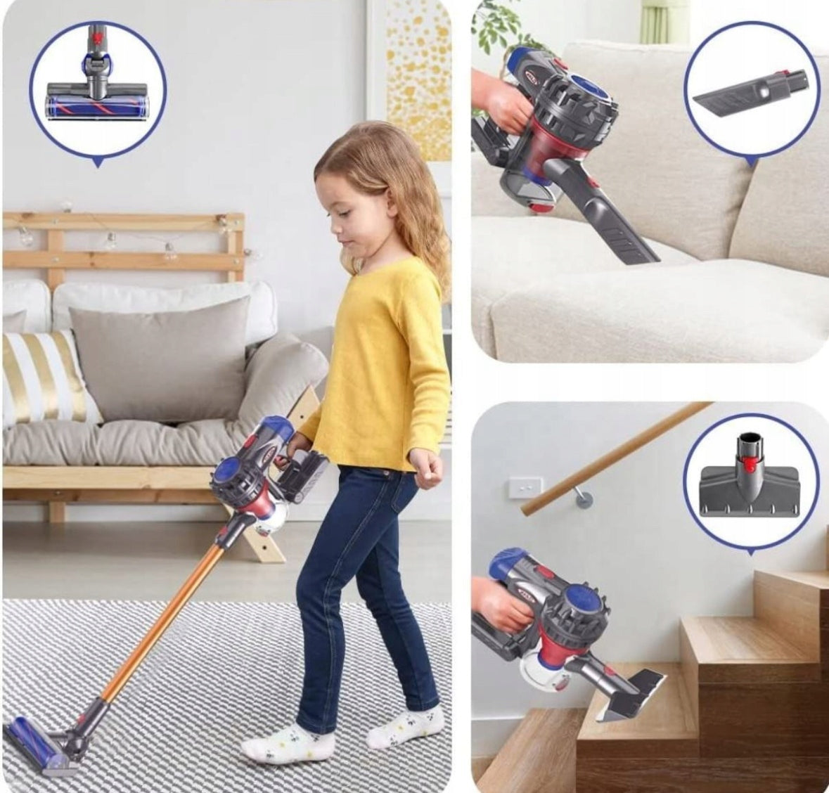 VERTICAL VACUUM CLEANER WIRELESS INTERACTIVE SUCTION FUNCTION FOR CHILDREN 3in1 EAN (GTIN) 5904423910289