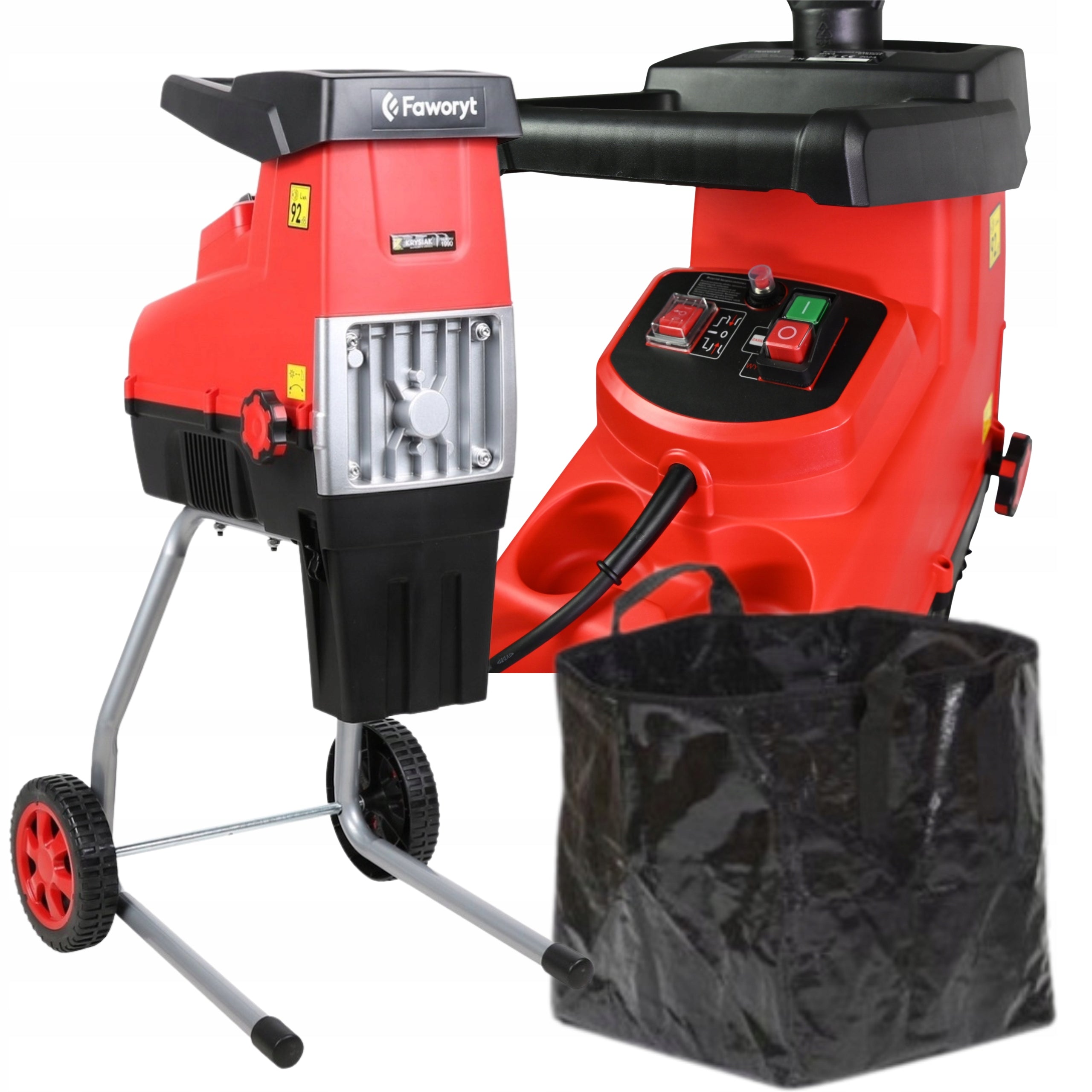 VERY STRONG WOOD BRANCH SHREDDER MILLED ROLLERS 2800W 45MM SOLID
