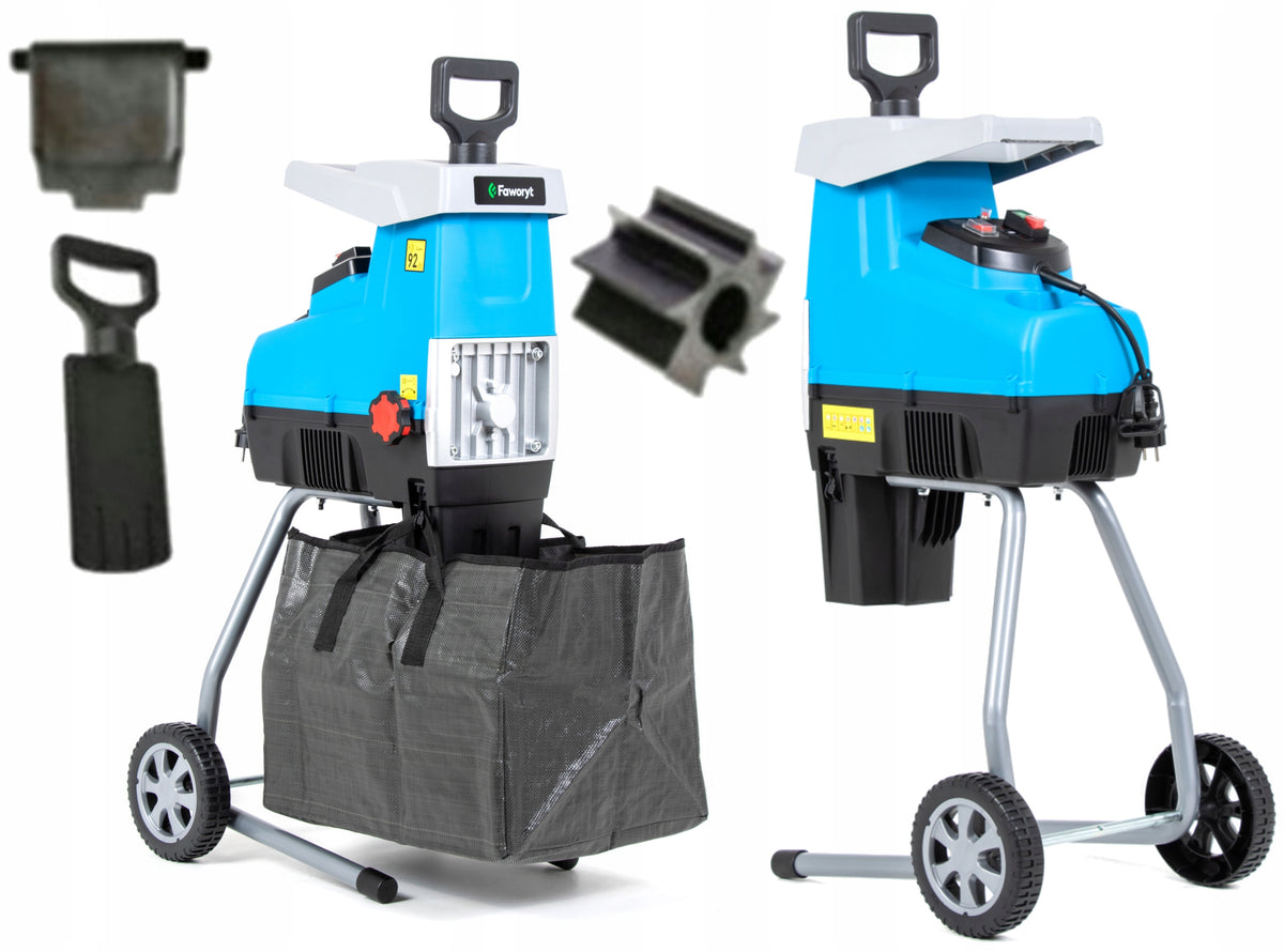 VERY STRONG WOOD BRANCH SHREDDER MILLED ROLLERS 3500W 44MM SOLID Manufacturer code BARDZO MOCNY ROZDRABNIACZ GAŁĘZI DREWNA