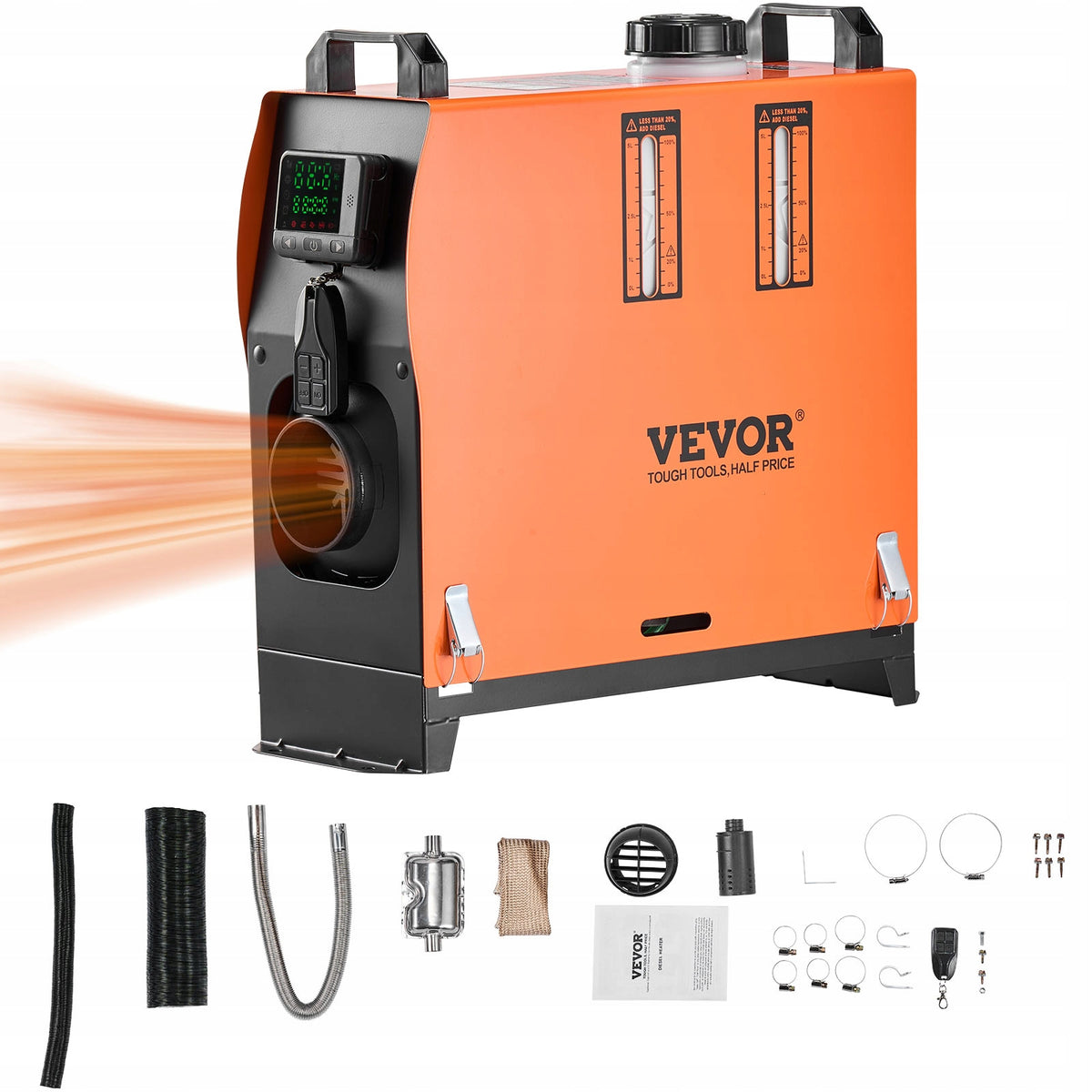 VEVOR 8KW 12-24V Low Fuel Consumption With Remote Control Manufacturer code VEVOR Ogrzewanie Postojowe 8KW