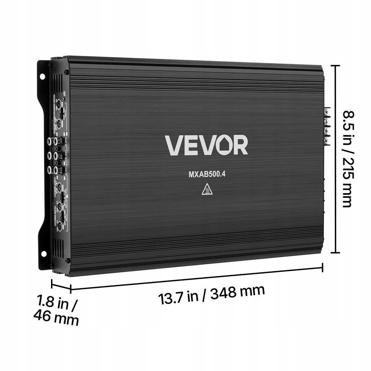 VEVOR Car Amplifier 4-Channel AB Class Bridge Amplifier Model MXAB500.4