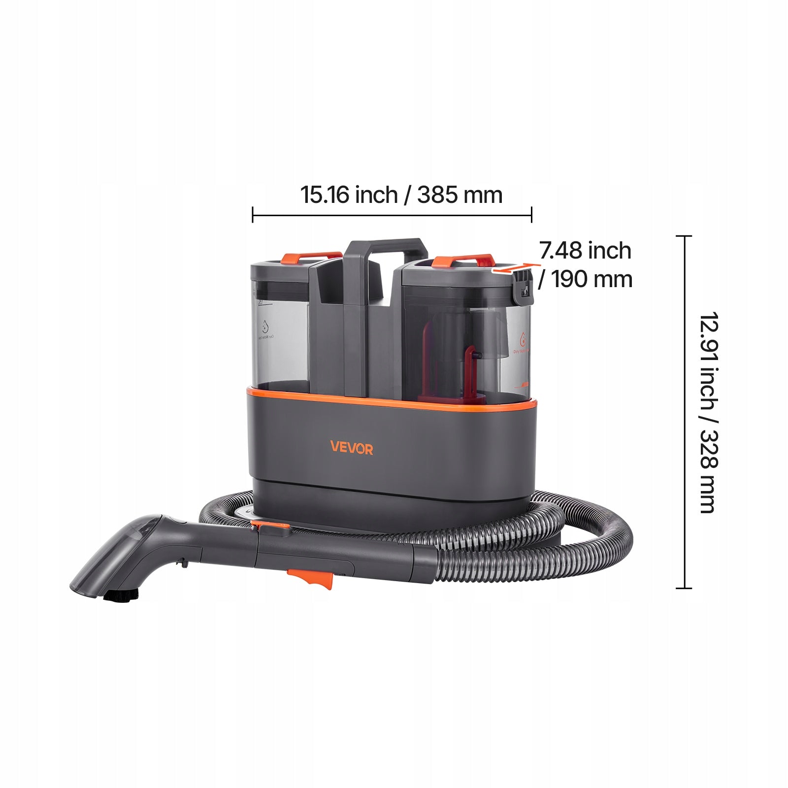 VEVOR Carpet Vacuum Cleaner 40AW Suction 450W Portable Carpet Machine Brand no brand