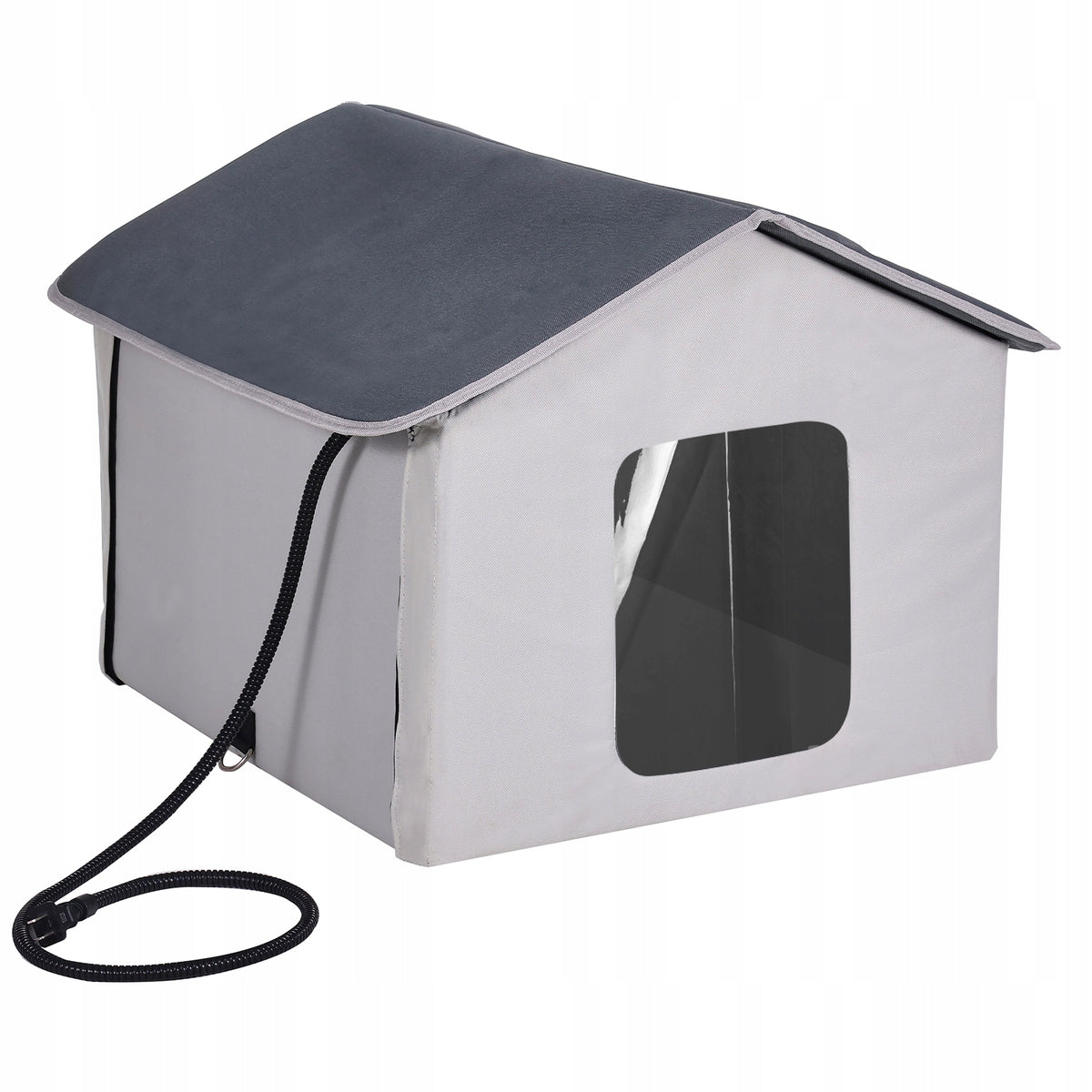 VEVOR Cat House Center with Heated Pillow for Winter Grey