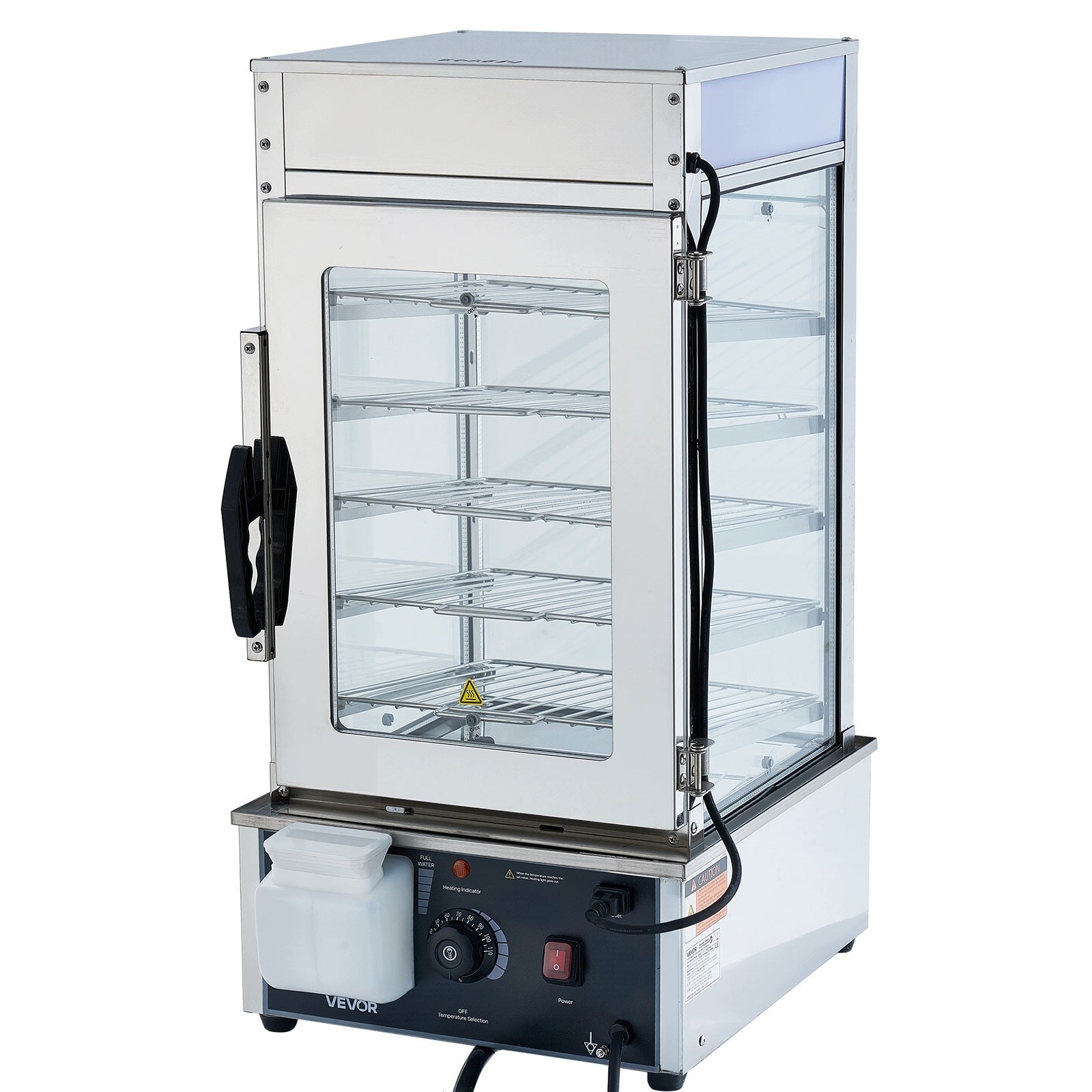 VEVOR Commercial Heating Cabinet 5-Level 120L 1200W With LED Lighting