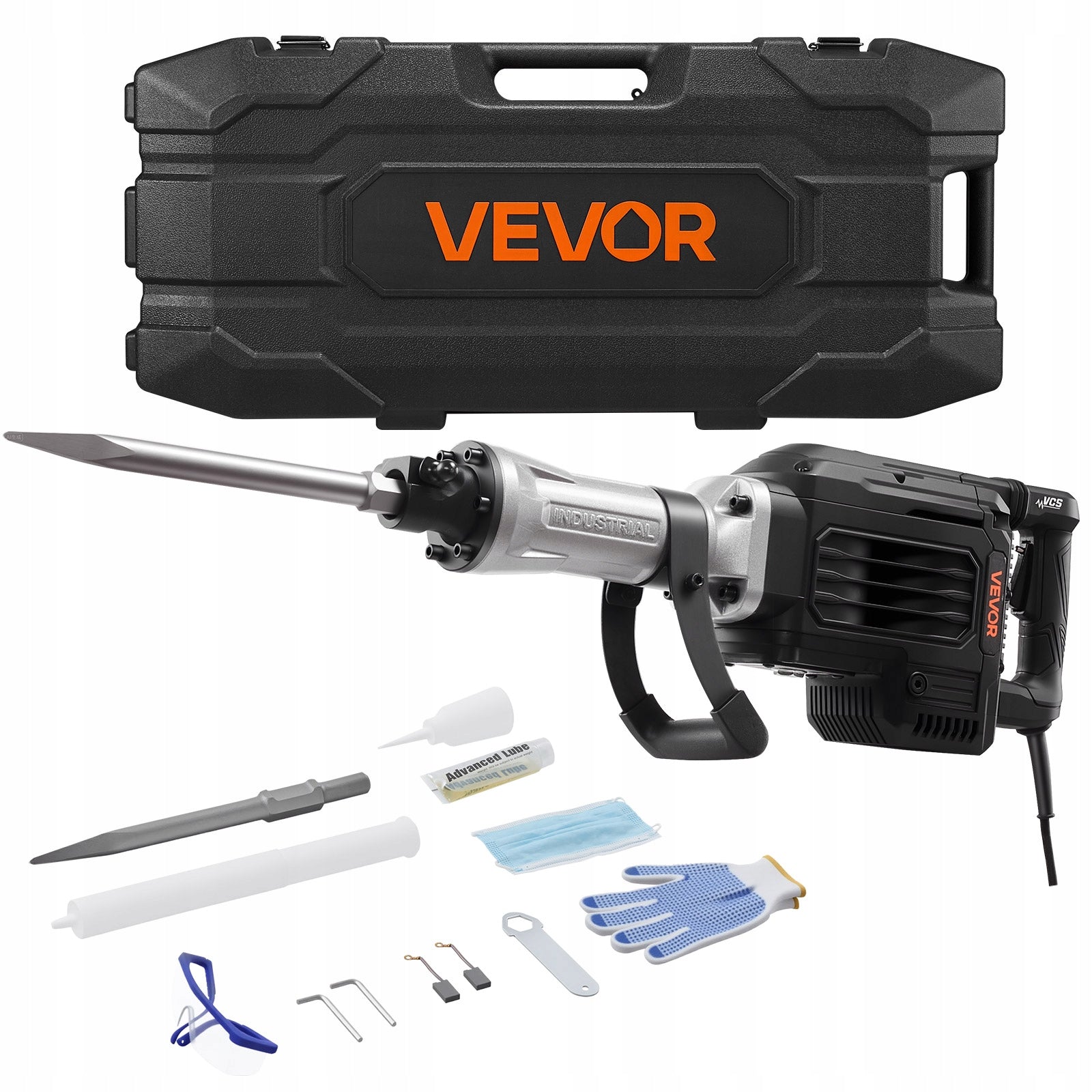 VEVOR Demolition Hammer 3000W 60J Electric Concrete Wall Hammer