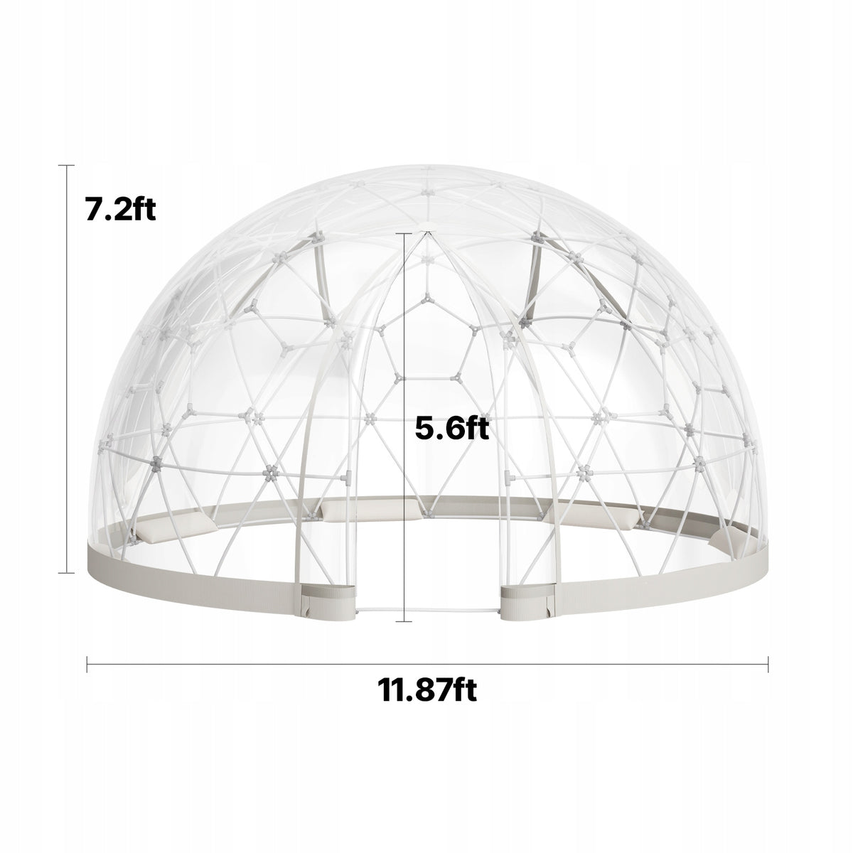 VEVOR Dome Tent 3,6x2,2M 4-7 Person Panoramic and Waterproof View EAN (GTIN) 197988701767