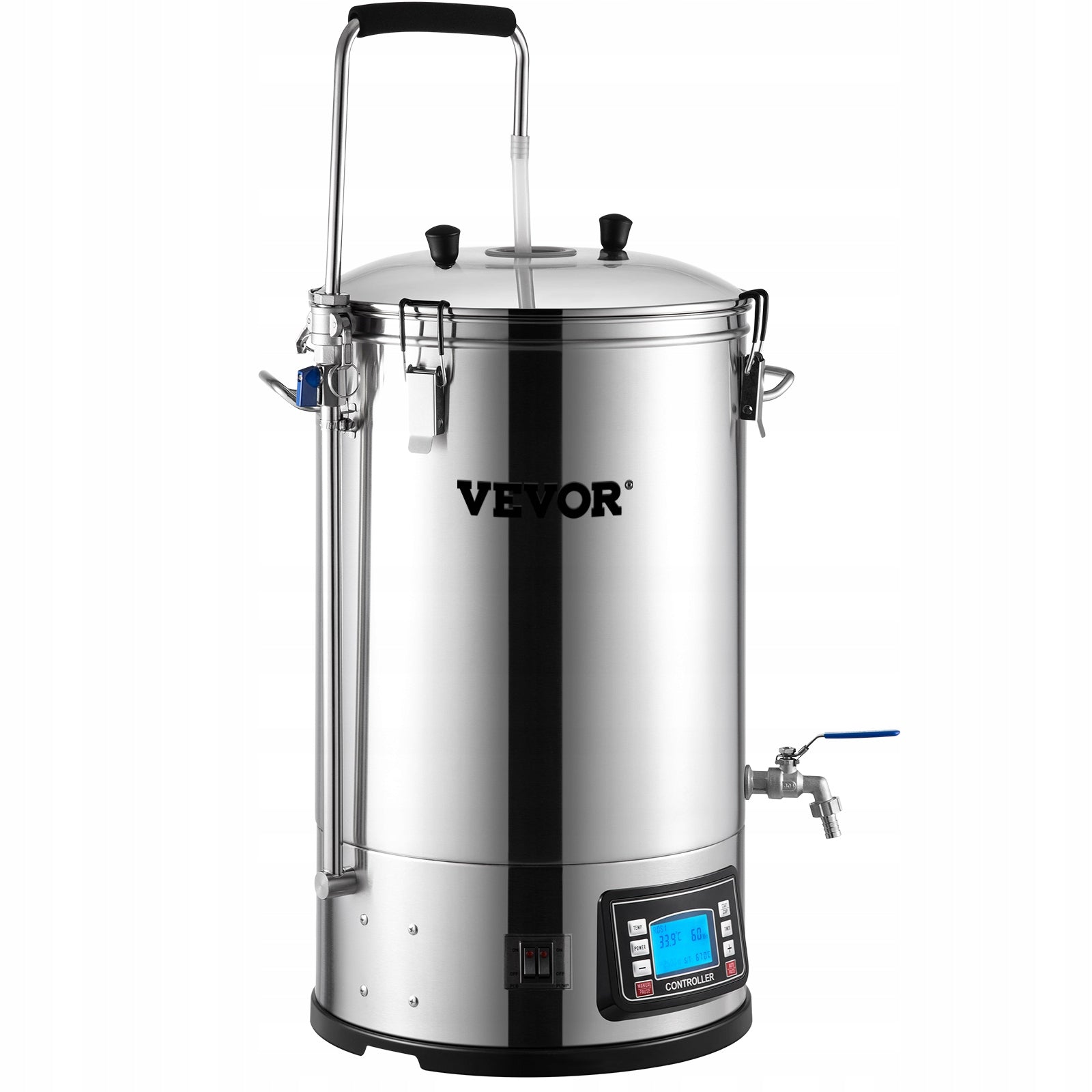 VEVOR Electric Beer Brewing Machine Stainless Steel 30L 100-2500W Manufacturer Vevor