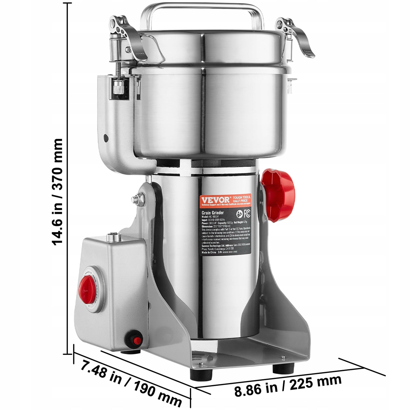 VEVOR Electric Grain Grinder 3000W Fast Electric Grain Grinder Manufacturer code DDDPSGW