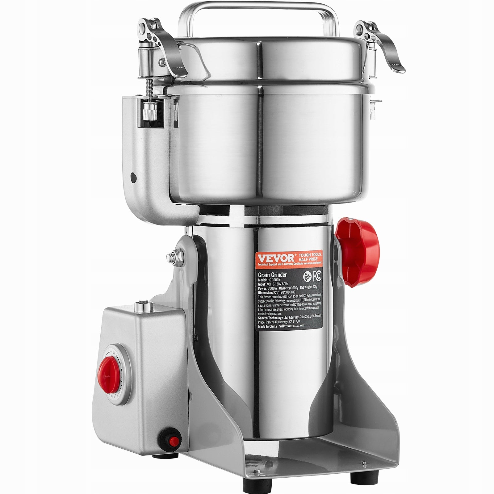 VEVOR Electric Grain Grinder 3000W Fast Electric Grain Grinder