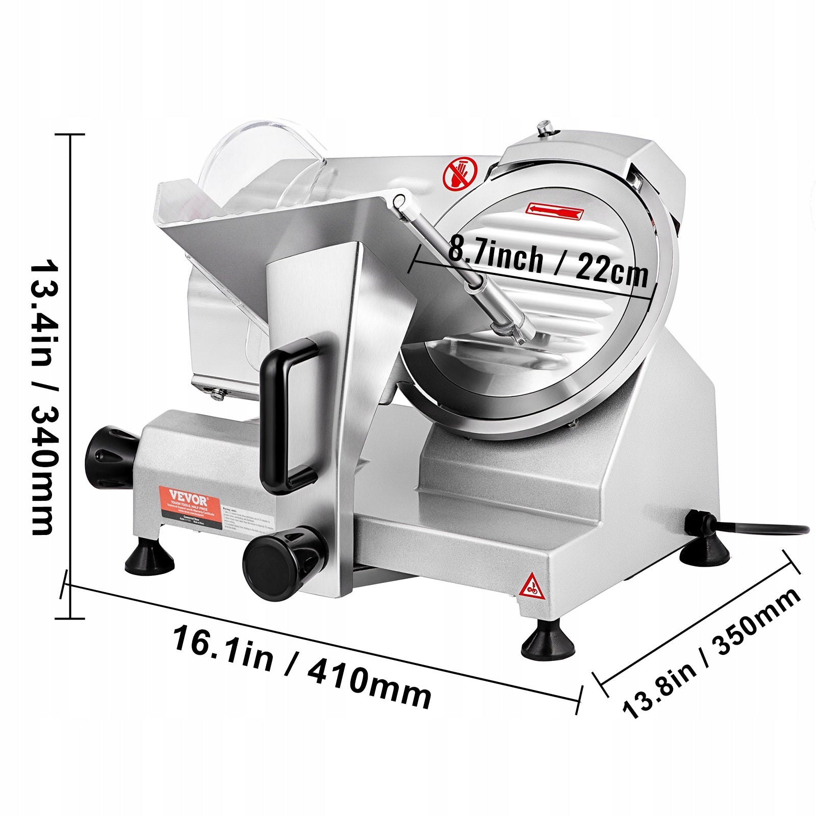 VEVOR Electric Meat Slicer 200W Adjustable Thickness 0-12MM Manufacturer code SYDRQPJ240W8