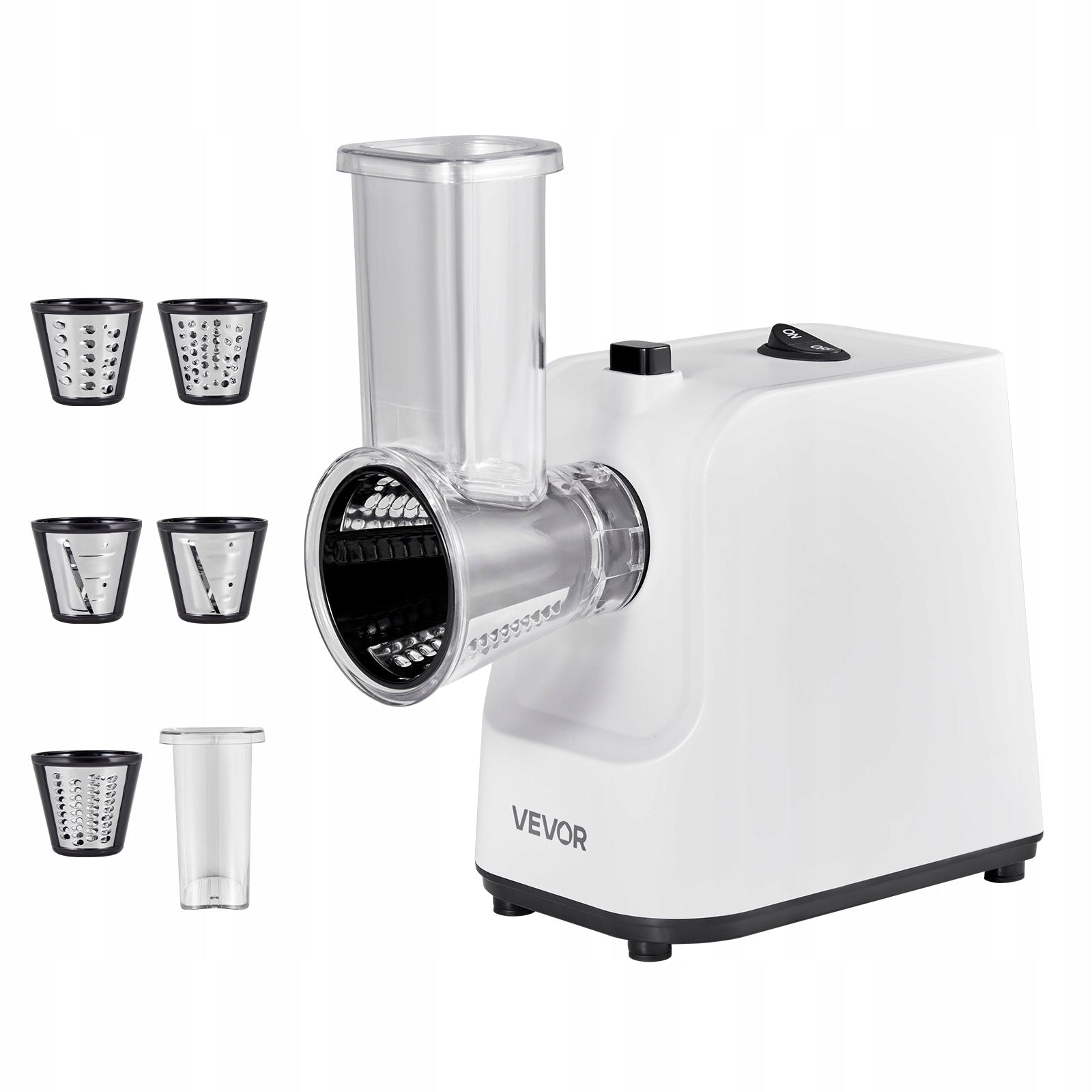 VEVOR Electric Vegetable Slicer 200W With 5 Steel Blade For Kitchen Brand Vevor