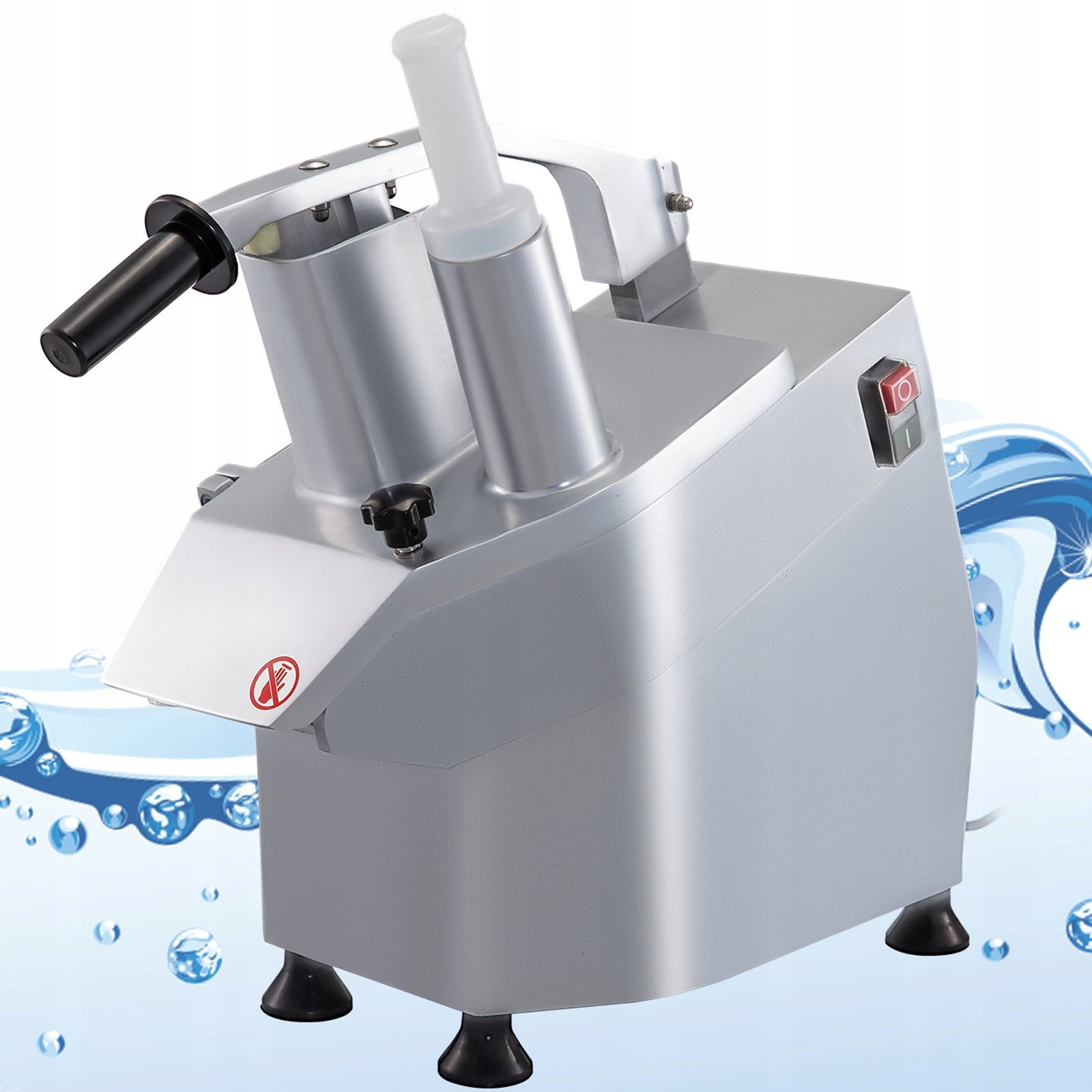 VEVOR Electric Vegetable Slicer 500W Dominant color silver/gray