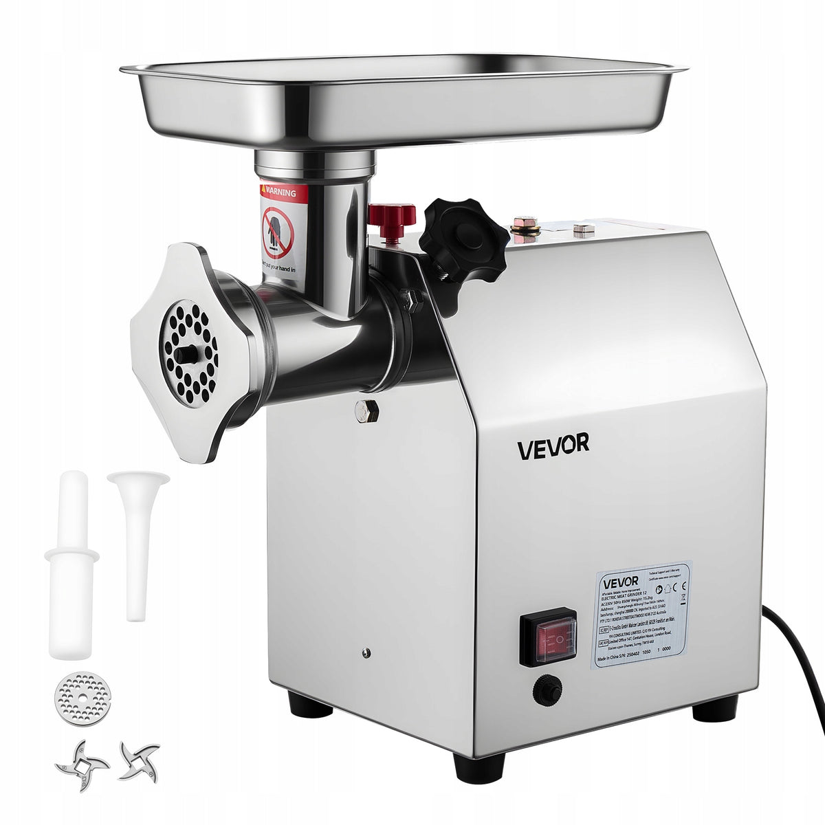 VEVOR Grinding Machine 850W Iron Aluminum For Kitchen 5,5 Pound/Minute