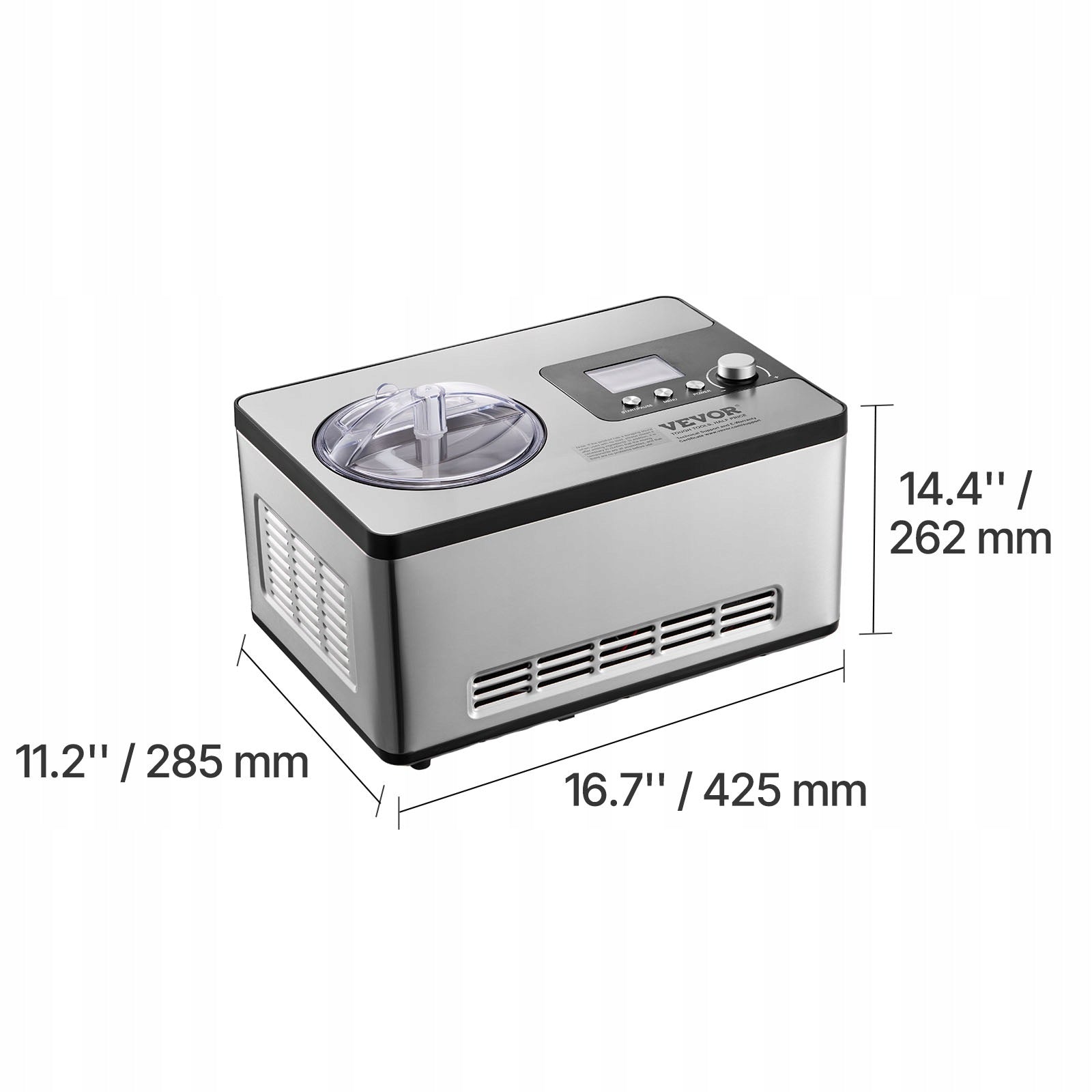 VEVOR Home Compressor Ice Cream Machine Automatic 2L 180W 3 Modes Manufacturer code JYBQLJ2KTYSJ0T1GSV2