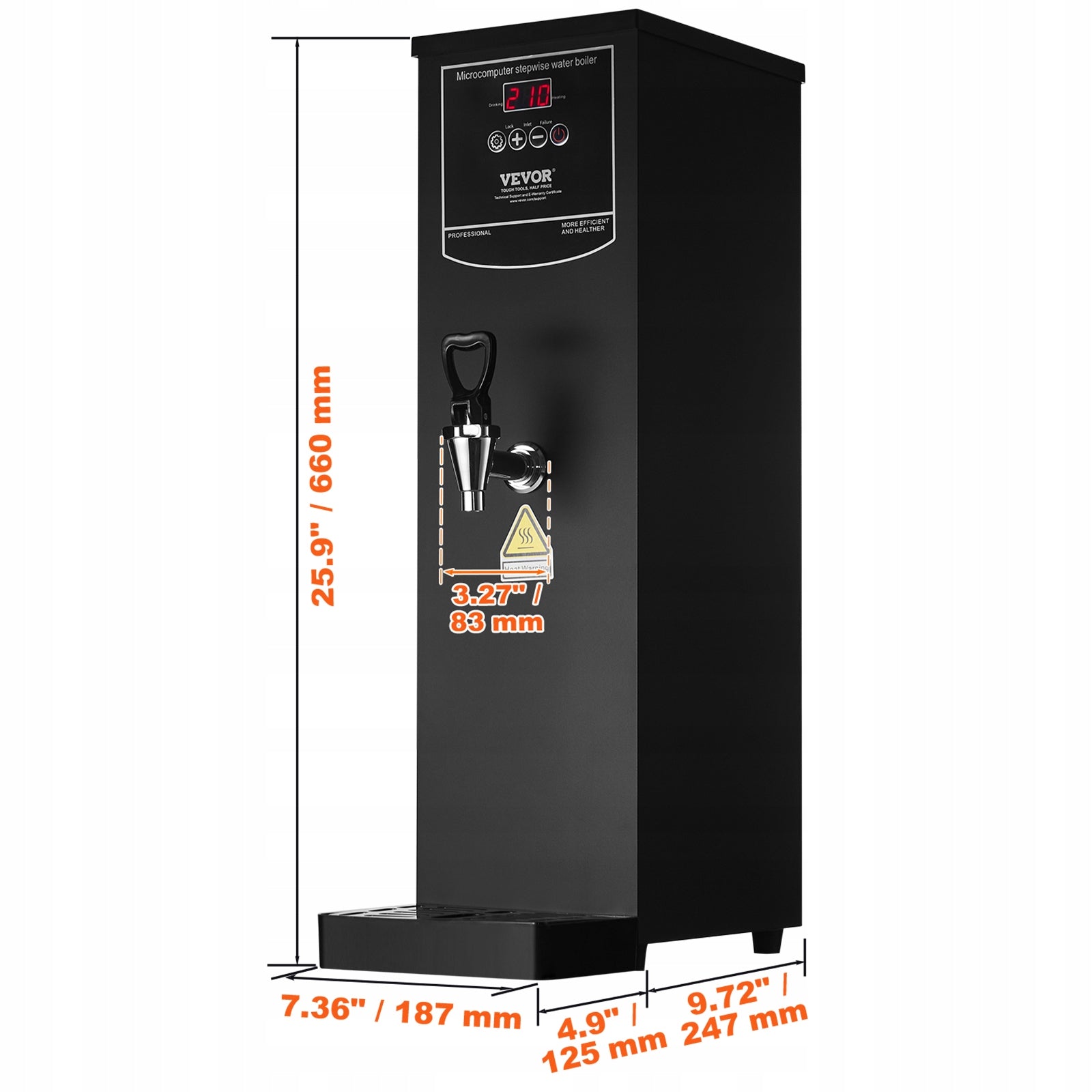 VEVOR Hot Water Dispenser 15L 50L/H 1500W Hot Water Dispenser Manufacturer code SYKSQCGK15