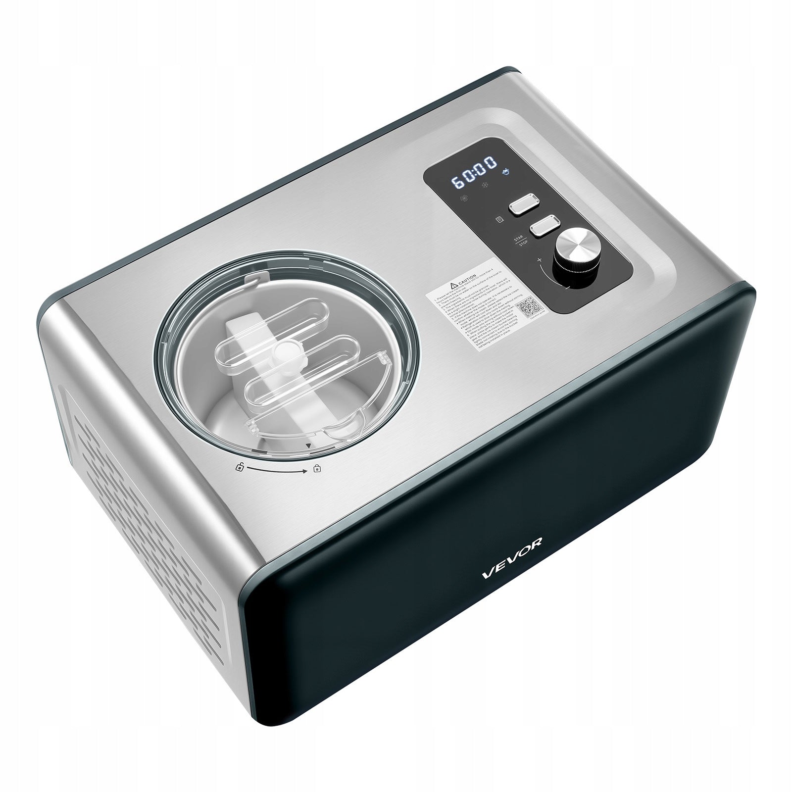 VEVOR Ice Cream Machine 1,5L 3 Smart Modes With Built-in Compressor