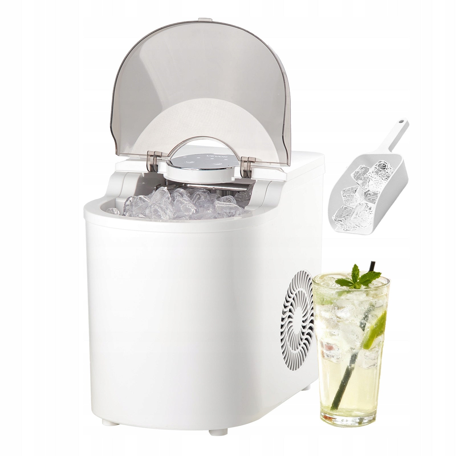 VEVOR Ice Maker 0.83L 11,8KG/Day Spherical Ice Cream For Home Kitchen Office