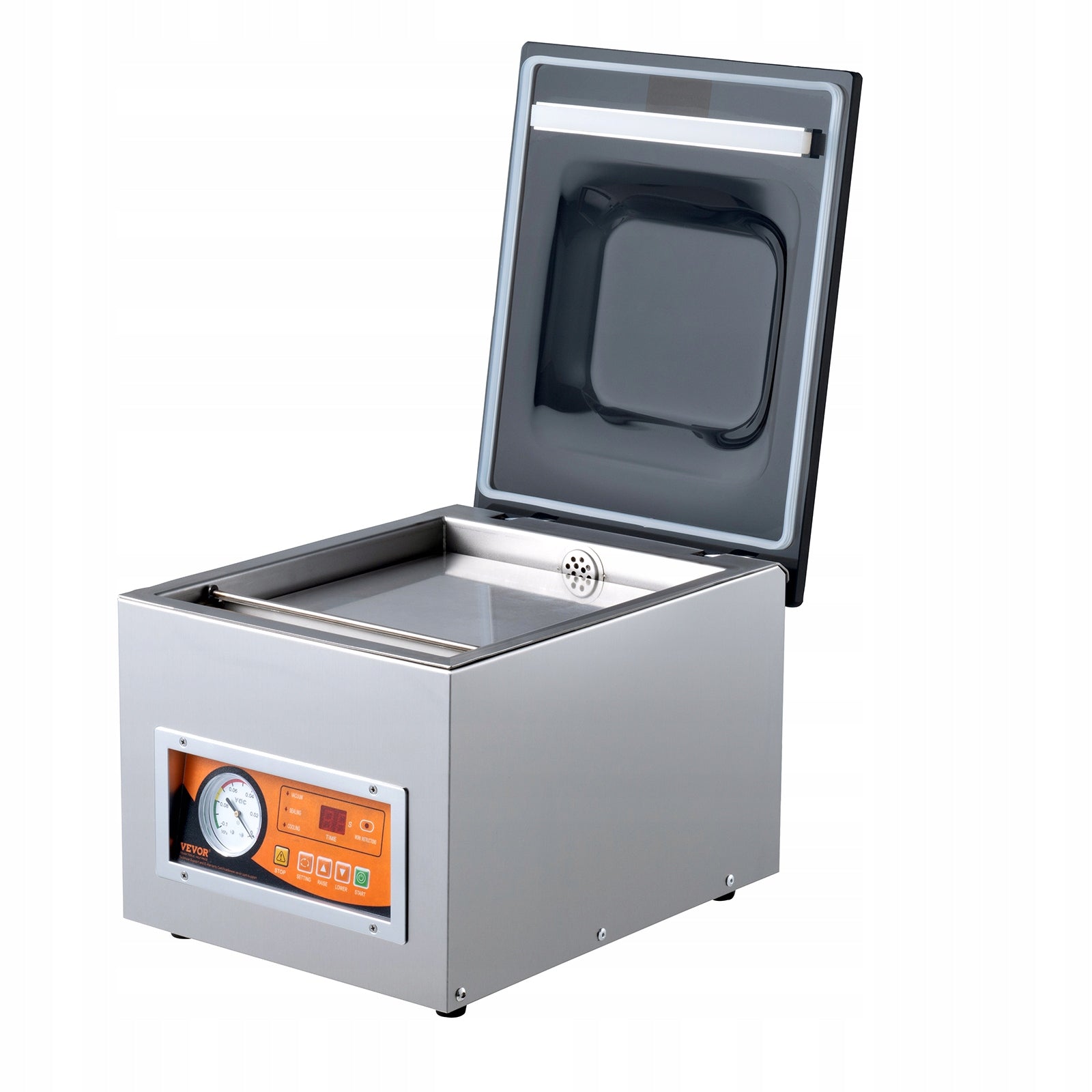 VEVOR Komorowa Zgrzewarka Próżniowa 21,3KG 405x316x320MM Stal Nierdzewna Power 260 W