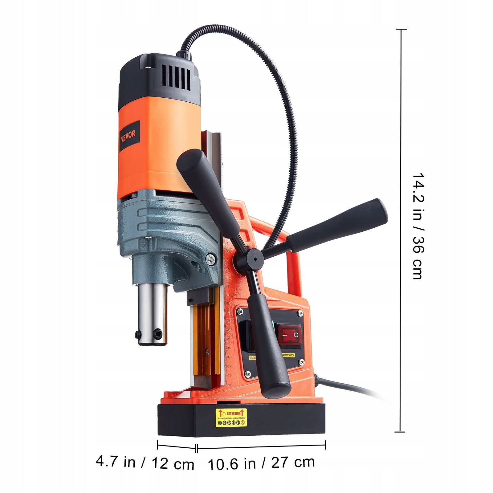 VEVOR Magnetic Drilling Machine 1300W 13000N 40MM For Ship and Bridge Construction Manufacturer code CLZJKXZ140MM1FIR5V2