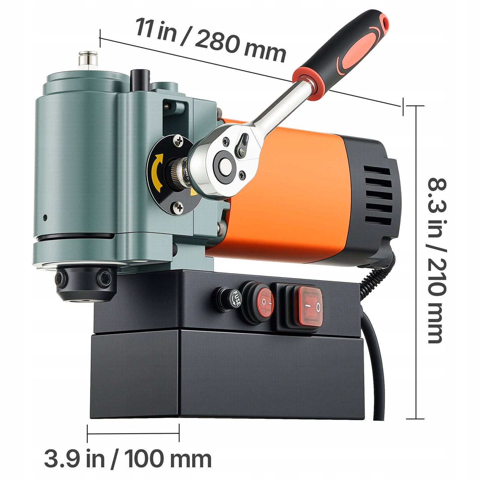 VEVOR Magnetic Drilling Machine 1300W Drill Diameter 35MM Orange Brand Vevor