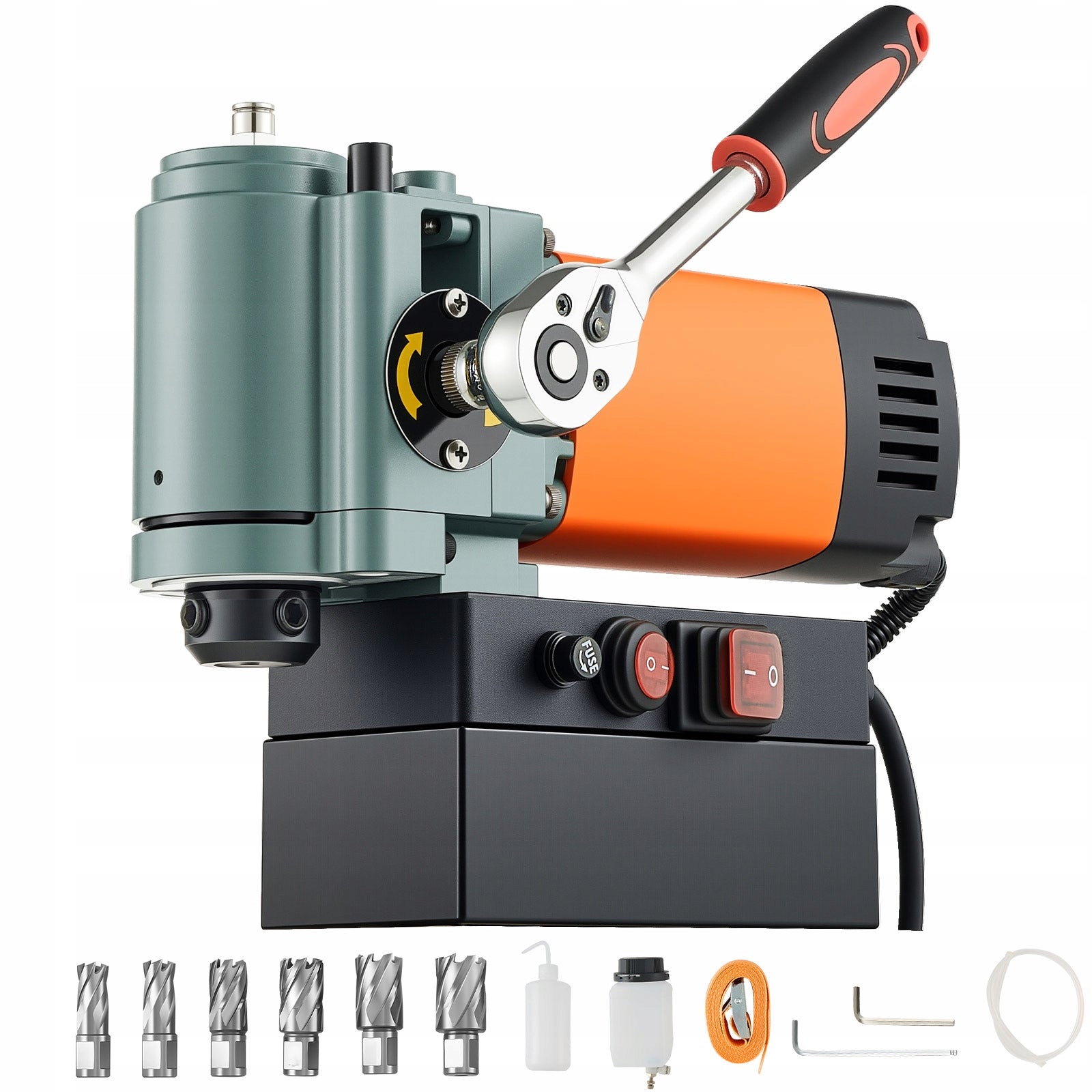 VEVOR Magnetic Drilling Machine 1300W Drill Diameter 35MM Orange