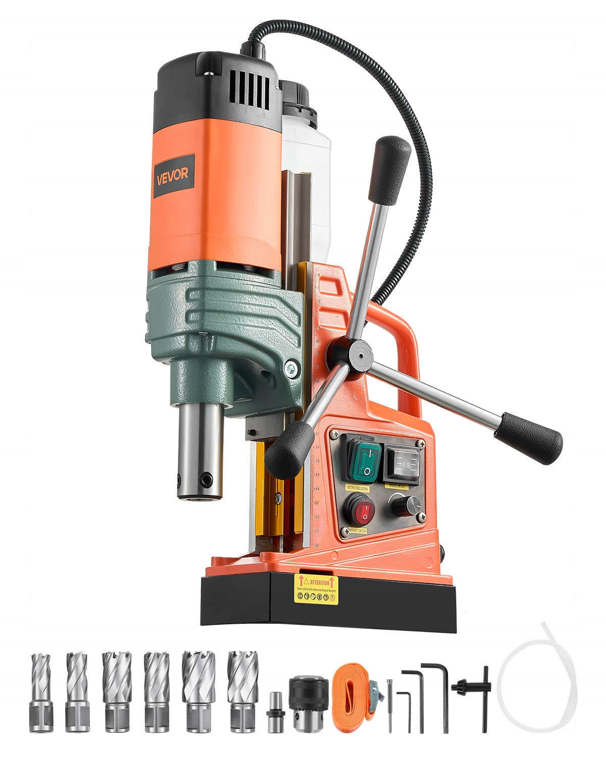 VEVOR Magnetic Drilling Machine 1450W Magnetic Force 13000N Safety