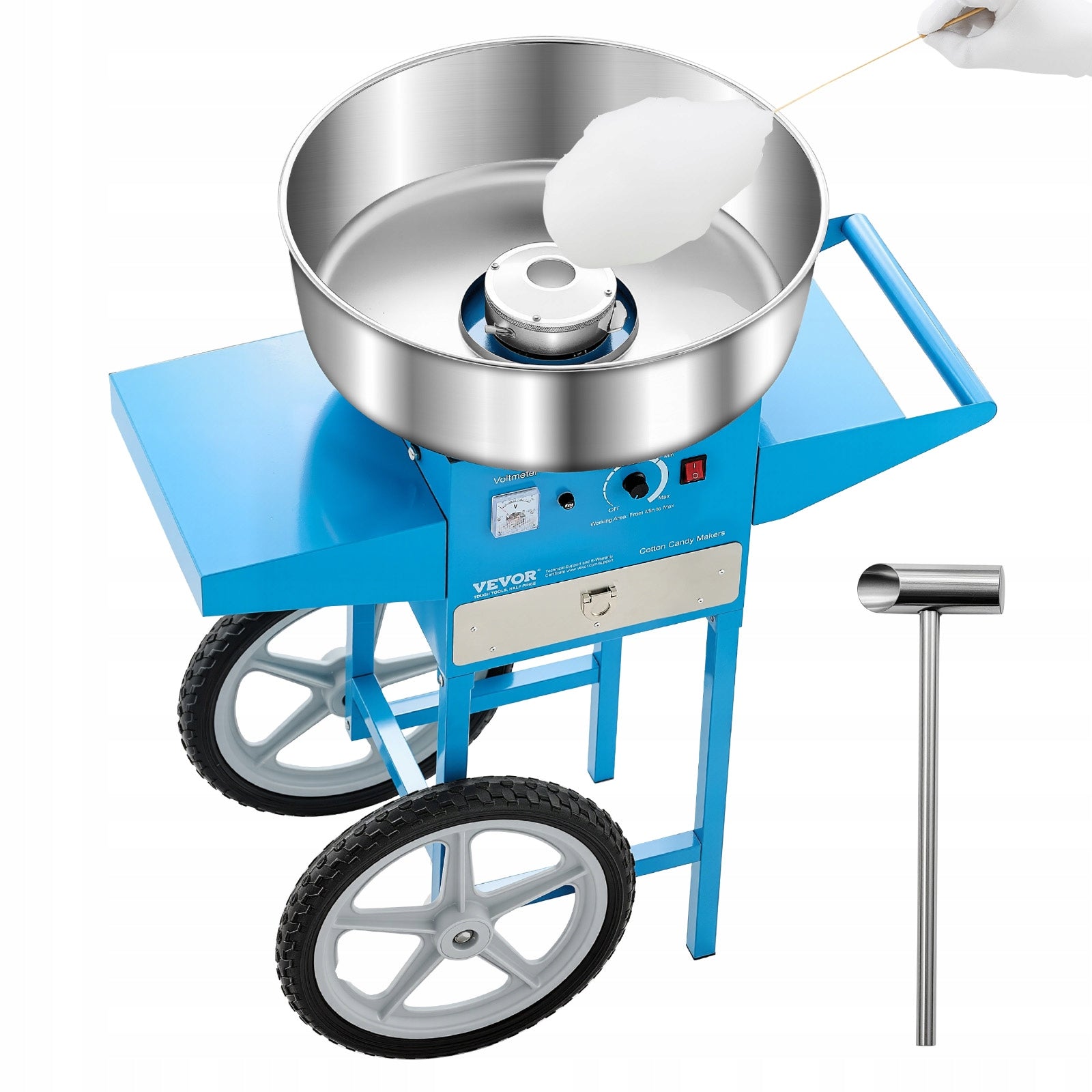 VEVOR Maszyna Do Waty Cukrowej 1000W 52CM Z Wózkiem I Kontrola Temperatury Manufacturer code HCMHTJLSWGZMUY