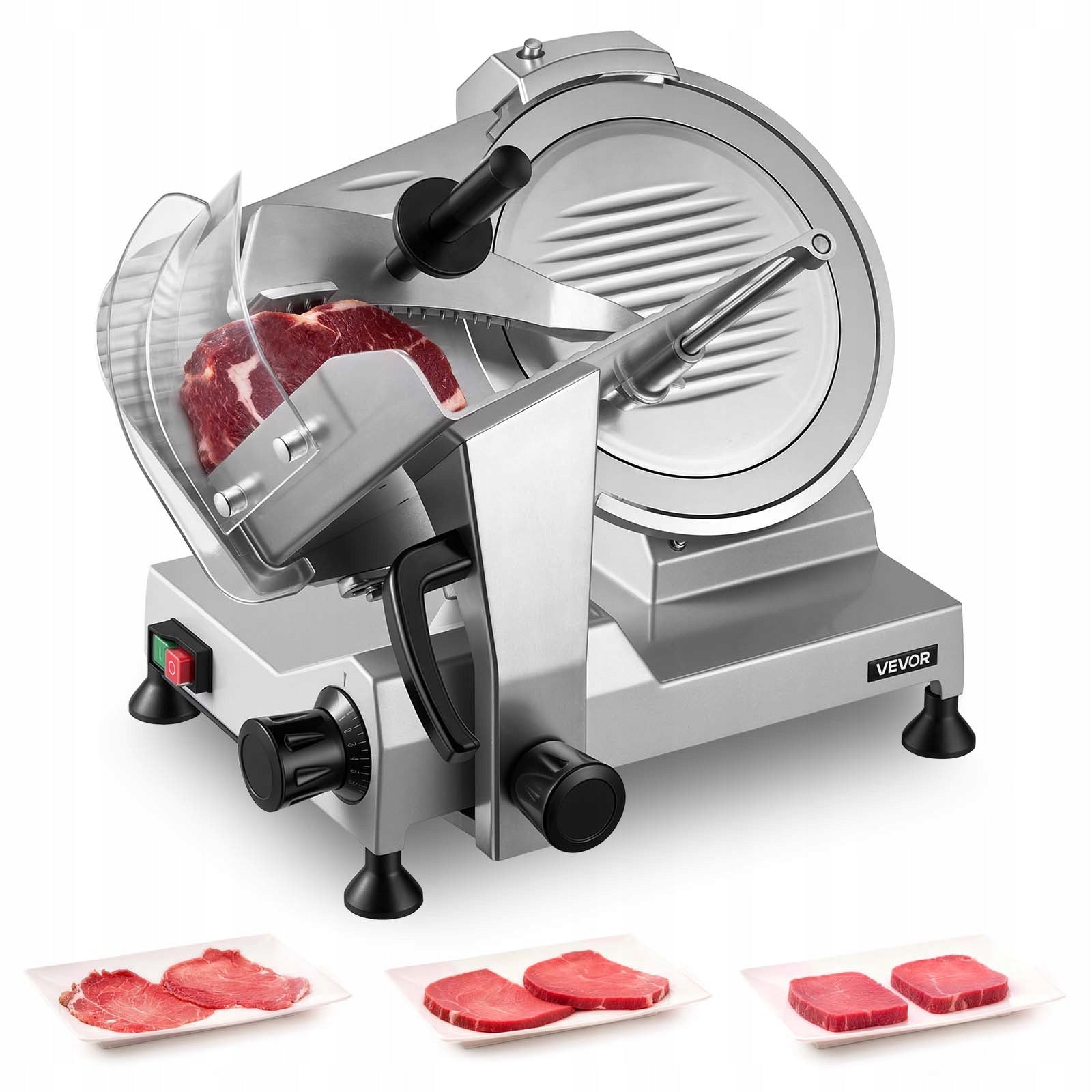 VEVOR Meat Slicer 220W With Integrated Sharpener And Blade 300MM