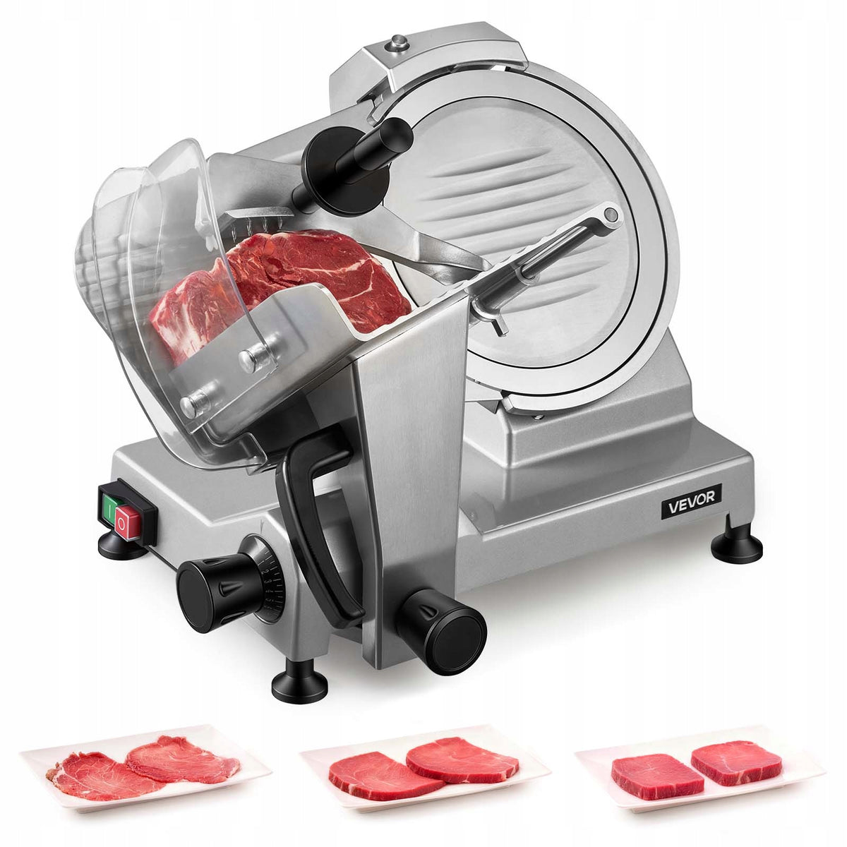 VEVOR Meat Slicer 240W With Integrated Sharpener And Blade 250MM Brand Vevor