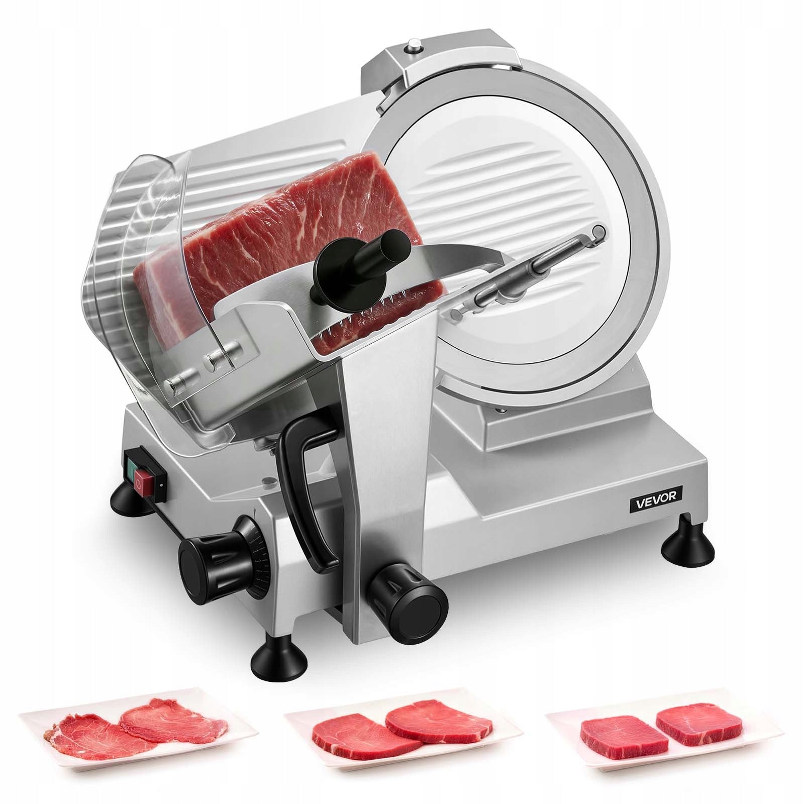 VEVOR Meat Slicer 400W With Adjustable Cutting Thickness 0 – 15MM Brand Vevor