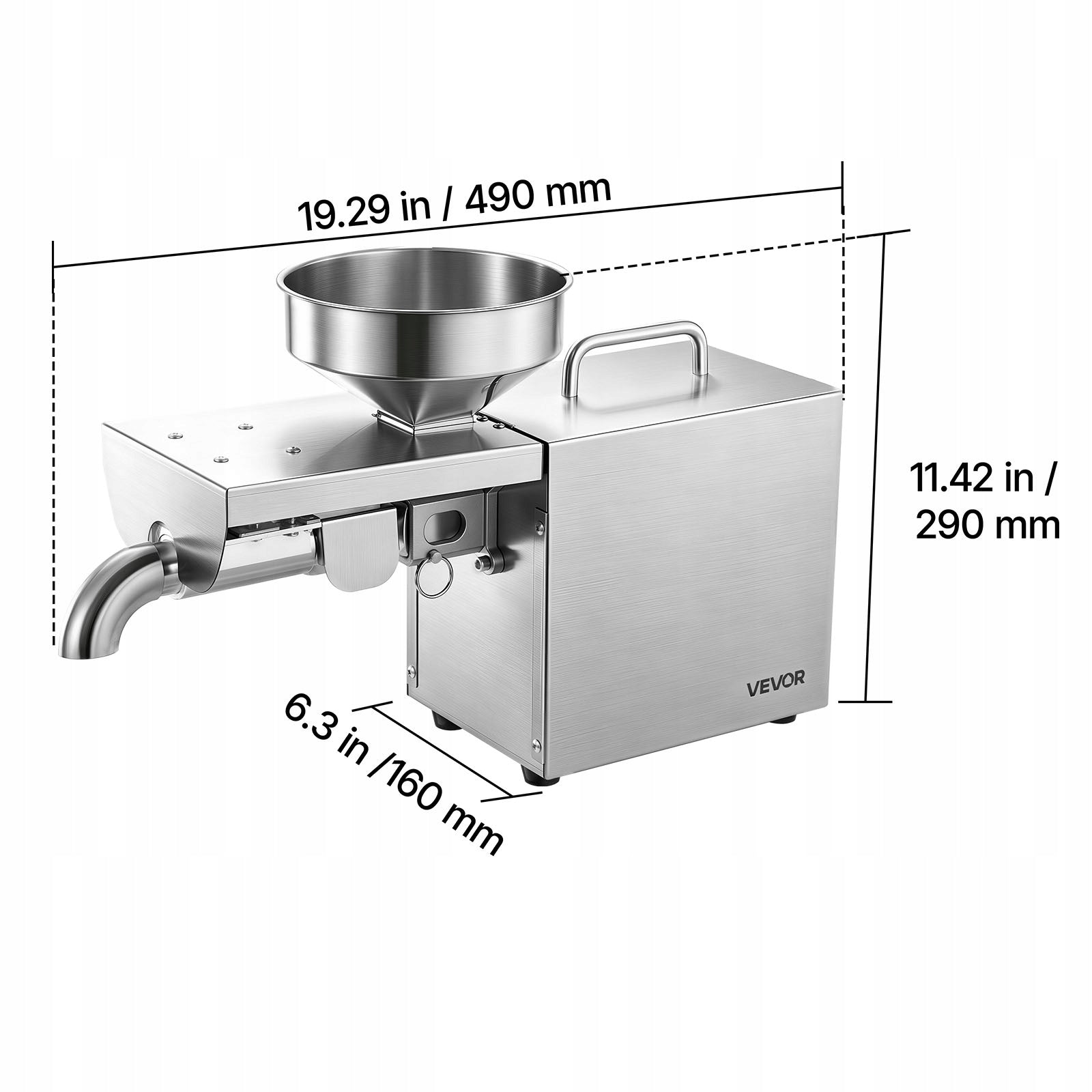 VEVOR Oil Press 700W Electric 3,75KG/H Hot Stamped Manufacturer code DDZYJB
