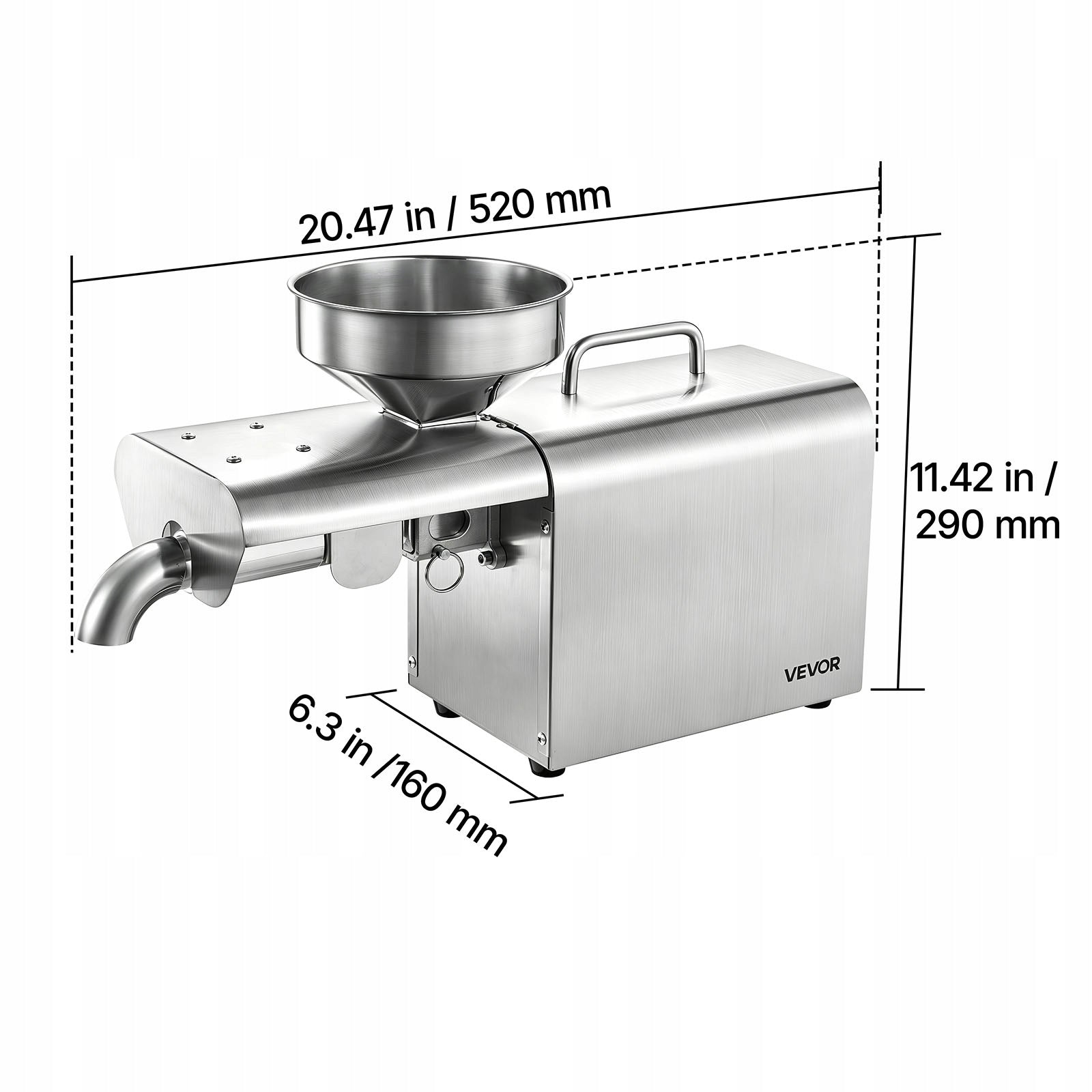 VEVOR Oil Press 750W Electric 3,75KG/H Hot Stamped Manufacturer code DDZYJ1250