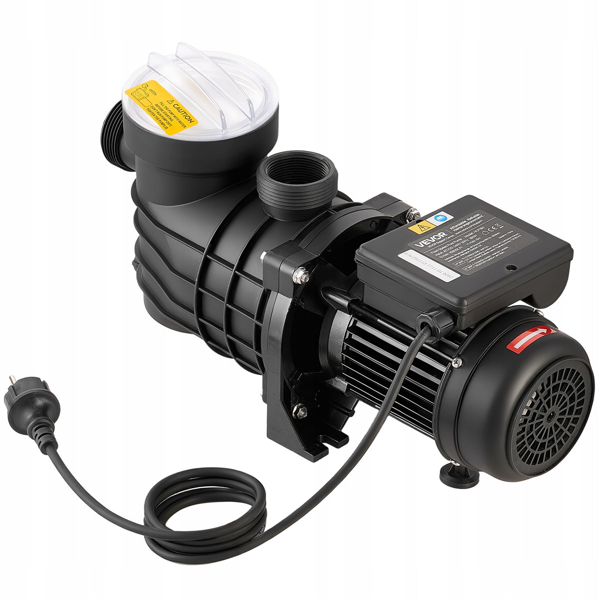 VEVOR Pool Pump 180W 10,800L/H With Filter Basket And Lid