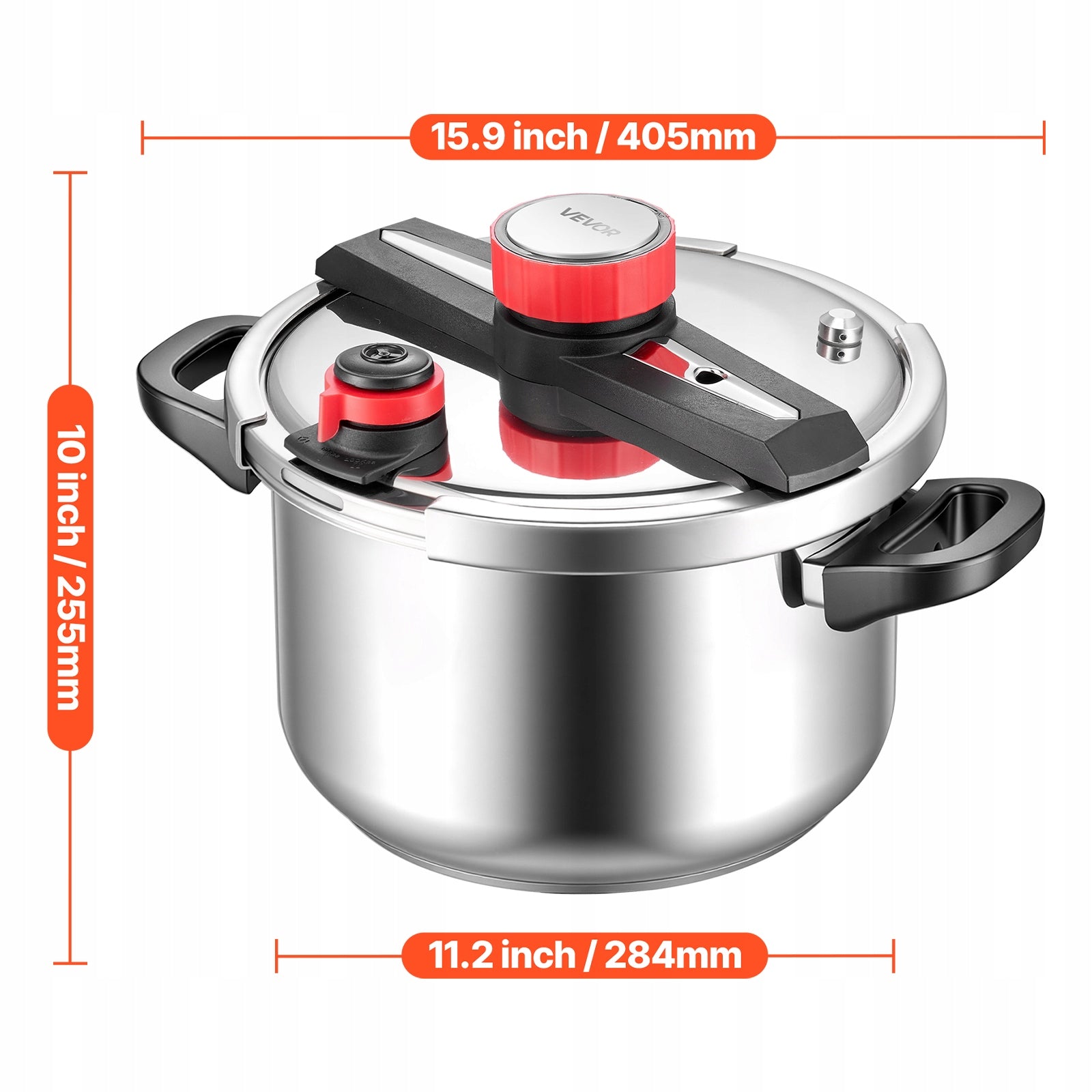 VEVOR Pressure Cooker 9L 3 Pressure Levels With Tempered Glass Lid Manufacturer code LZYLGBXGSBS