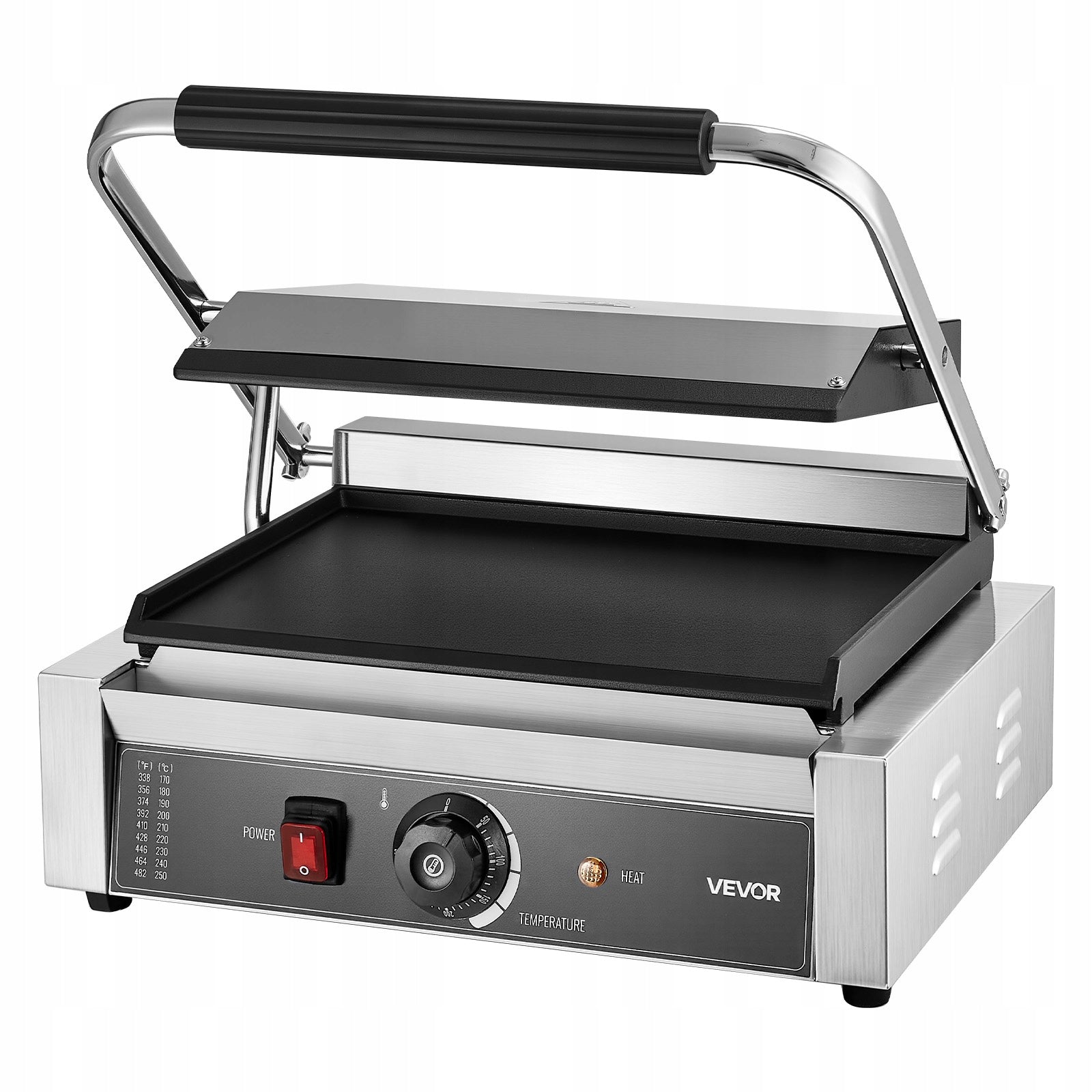 VEVOR Sandwich Toaster 3200W Contact Grill With Temperature Control