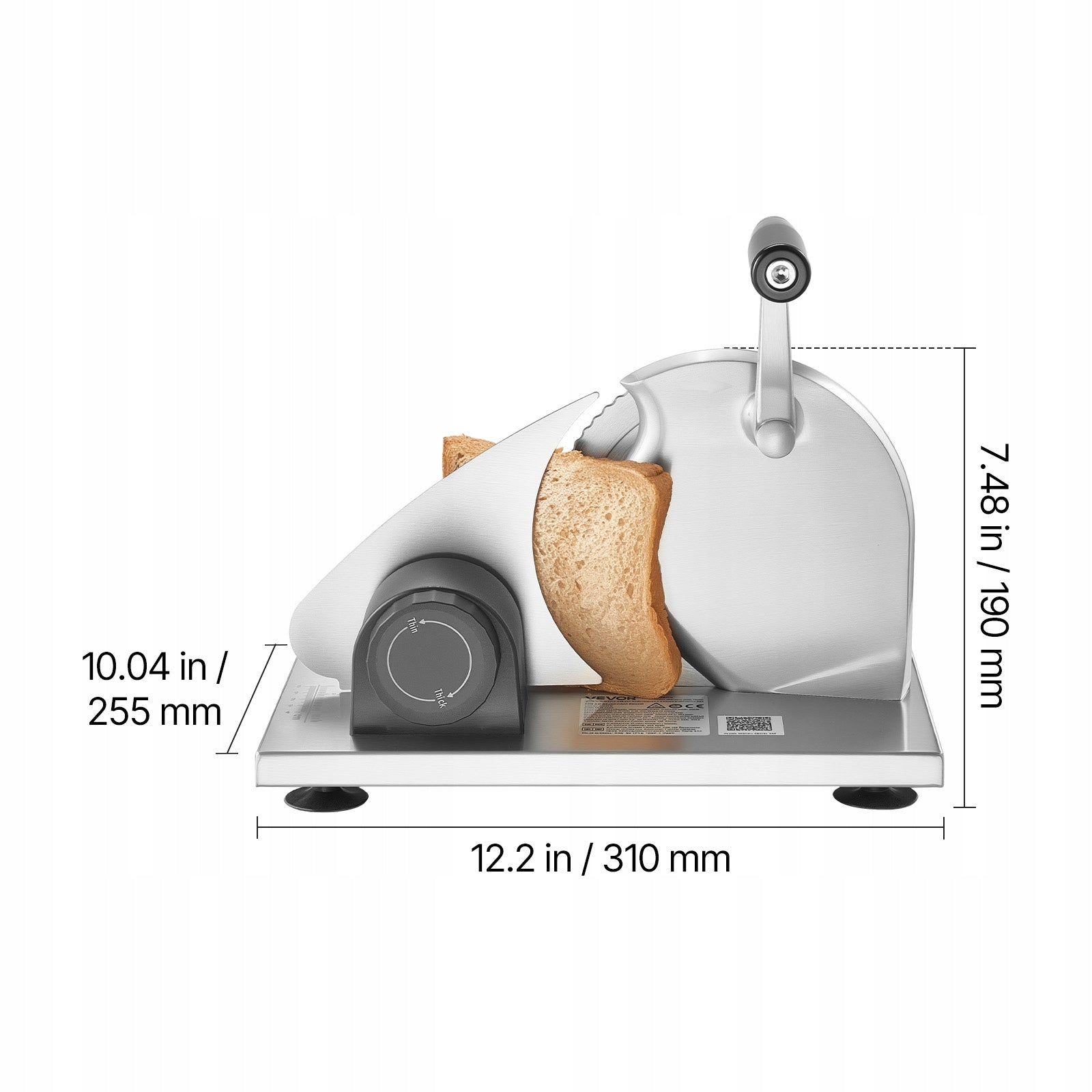 VEVOR Stainless Steel Hand Bread Slicer 0 – 15MM For Kitchen Manufacturer code SDMBQPJ67INCI