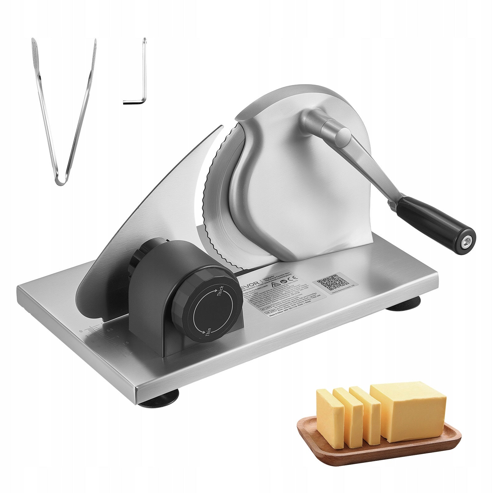 VEVOR Stainless Steel Hand Bread Slicer 0 – 15MM For Kitchen