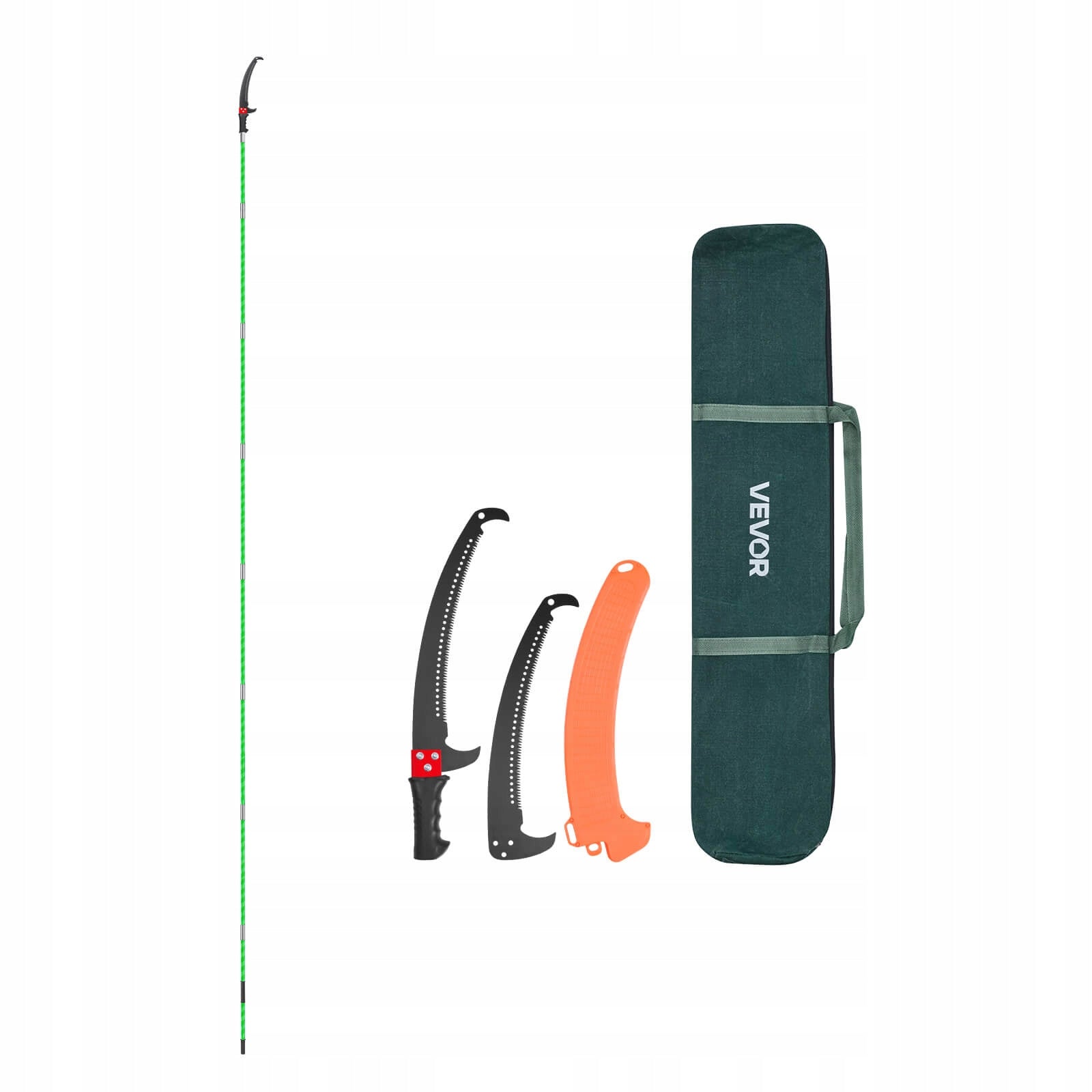 VEVOR Telescopic Branch Saw 2,15-8,09M With Two Blades With Double Hook