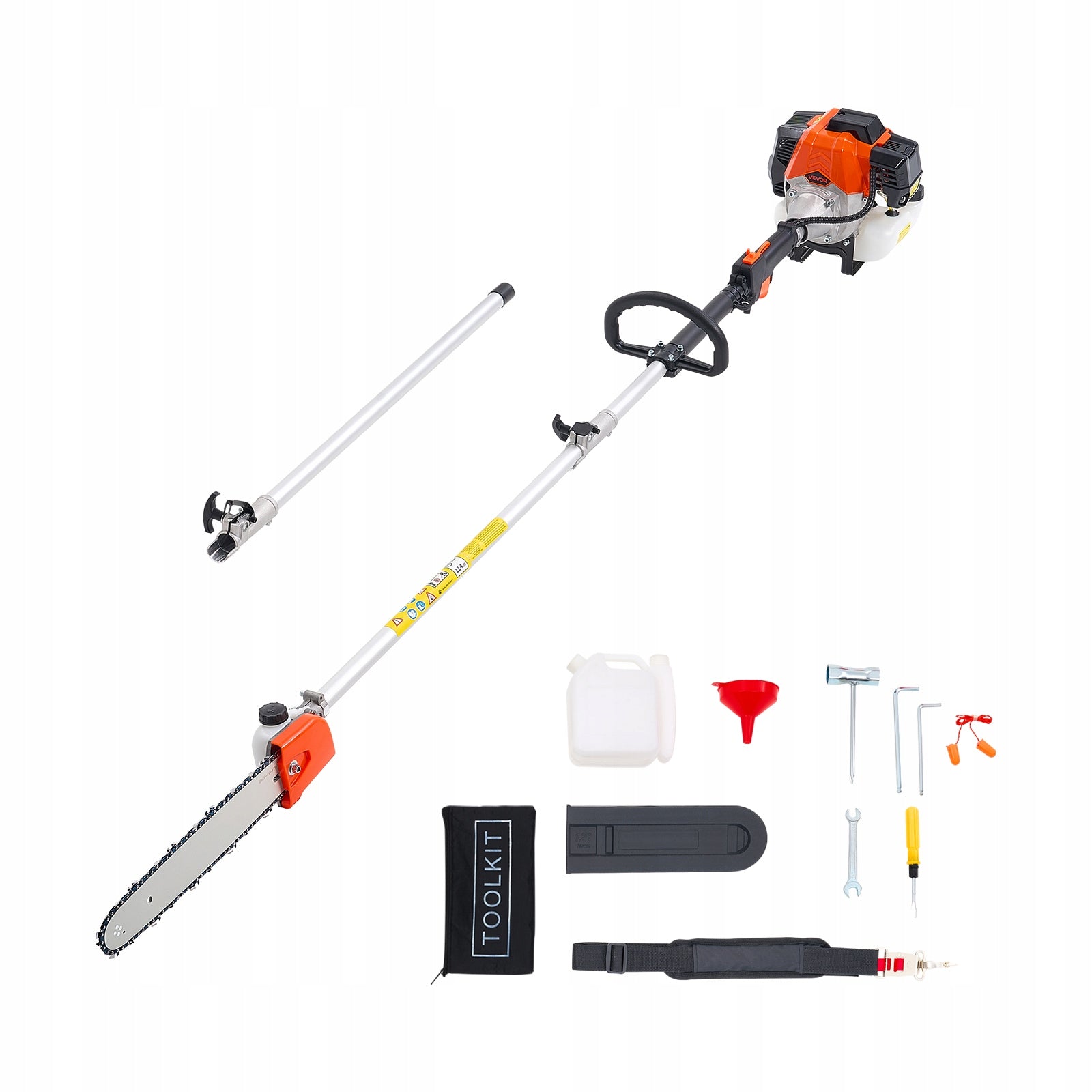 VEVOR Two-stroke combustion undercutter 52CM3 2,2–2,94M Telescopic saw