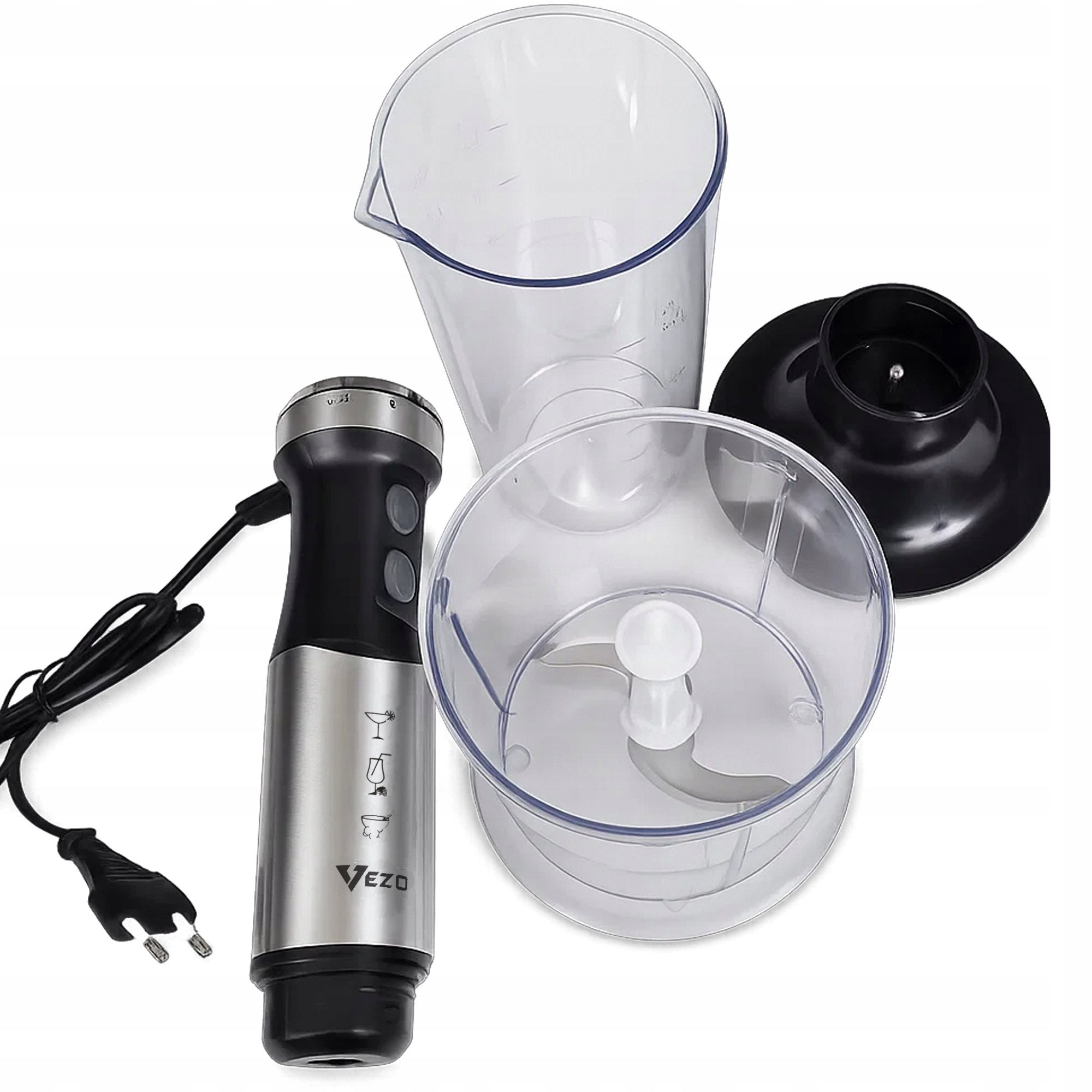 VEZO BLENDER HANDHELD MULTIFUNCTIONAL MIXER 1000W SHREDDER SET 5in1 Model #11666