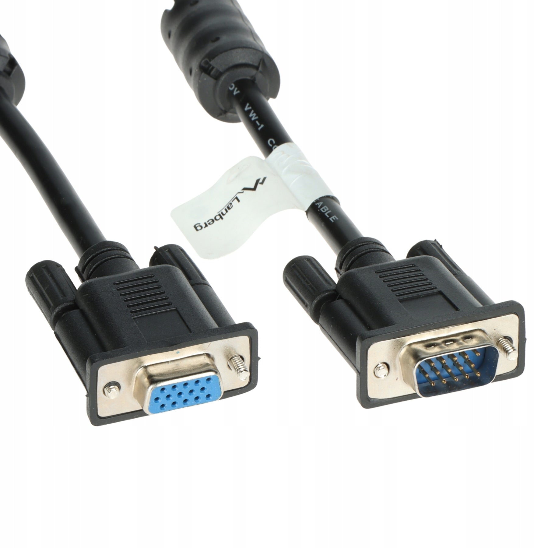 VGA EXTENSION CABLE D-Sub 5m Lanberg Manufacturer code PRZEWÓD PRZEDŁUŻACZ VGA D-Sub 5m Lanberg
