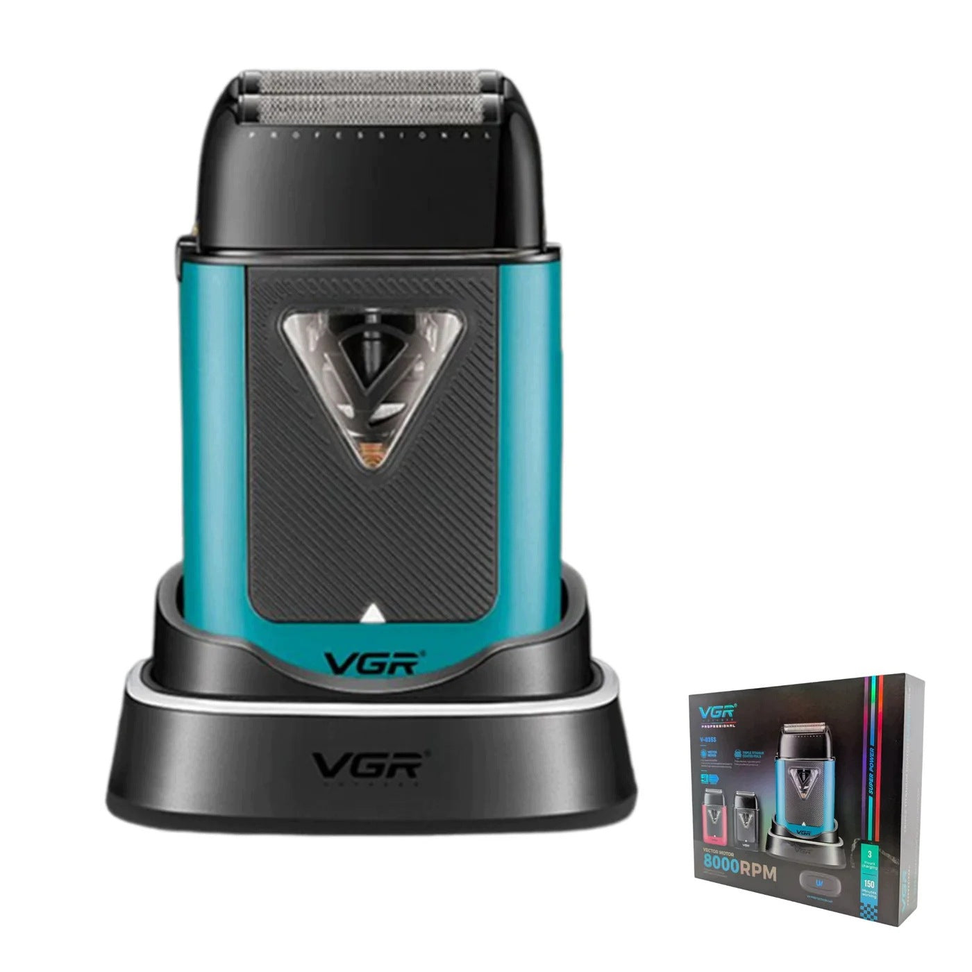 VGR V-035S UV Foil Shaver Barber Shaver 8000 RPM Metal 150 min