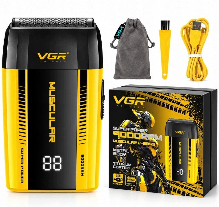 VGR V-285 Foil Shaving Machine 9000 RPM LED USB Premium