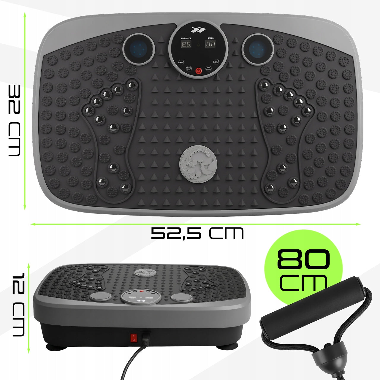 VIBRATION PLATFORM FOR EXERCISE BODY TRAINING BLUETOOTH SPEAKER REMOTE CONTROL 150kg Packaging status original