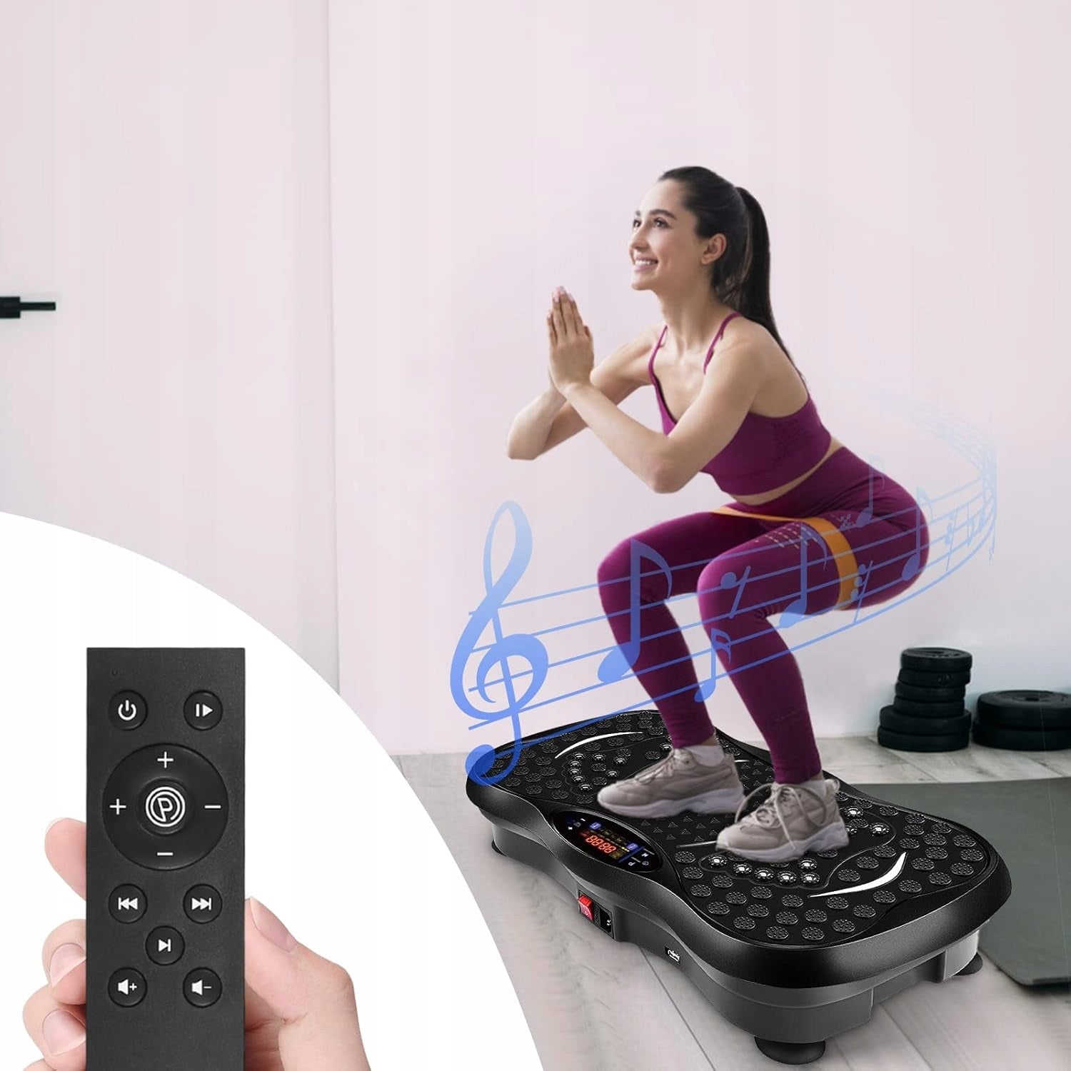 VIBRATION PLATFORM FOR EXERCISE FITNESS PLATFORM BLACK BLUETOOTH 99 GEAR Manufacturer code platforma wibracyjna