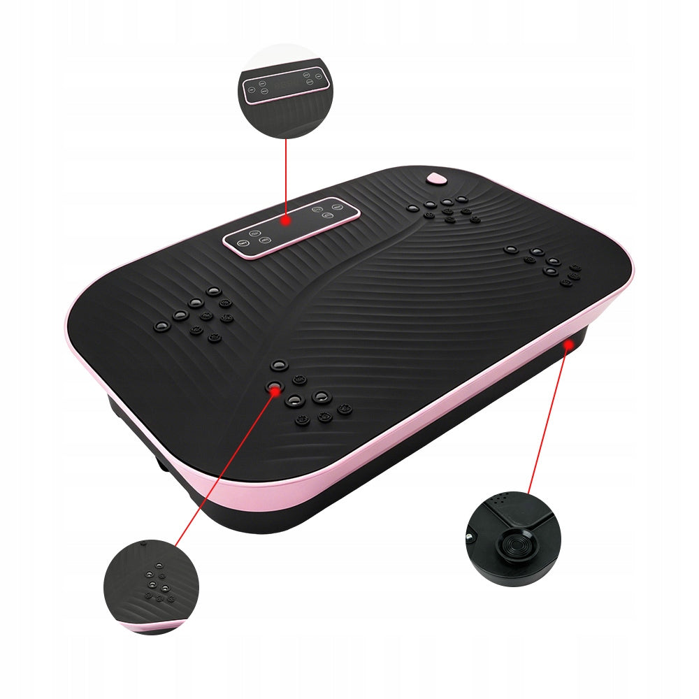 VIBRATION PLATFORM MASSAGER FULL BODY WORKOUT EFFORTLESSLY PINK Medical device no
