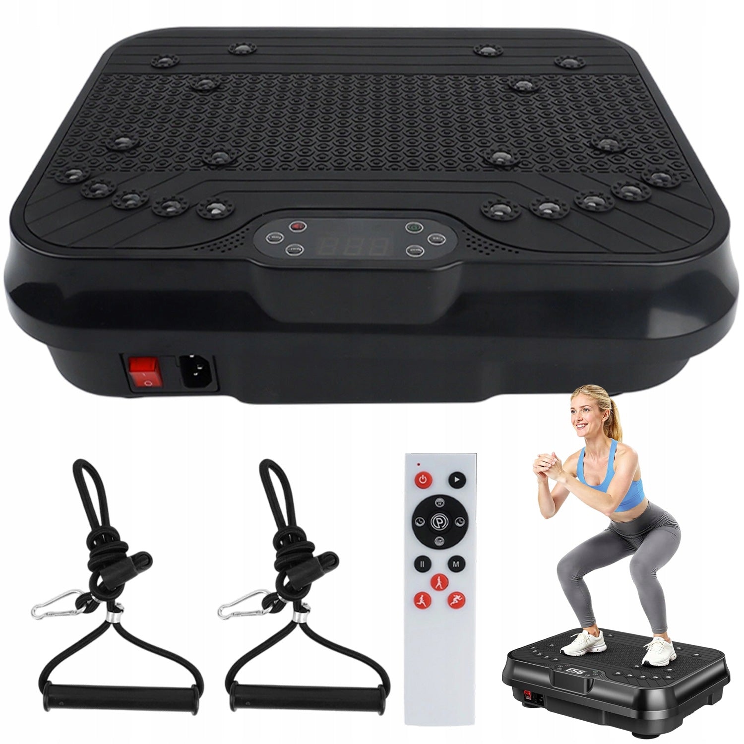 VIBRATION PLATFORM MAT WITH MULTI-LEVEL PROGRAMS FOR HOME AND OFFICE