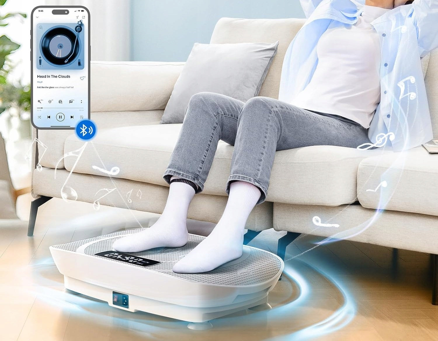 VIBRATION PLATFORM MERACH BLUETOOTH LED REMOTE CONTROL RESISTANCE BANDS 150 W Manufacturer code MERACH B0D6FT88Y8