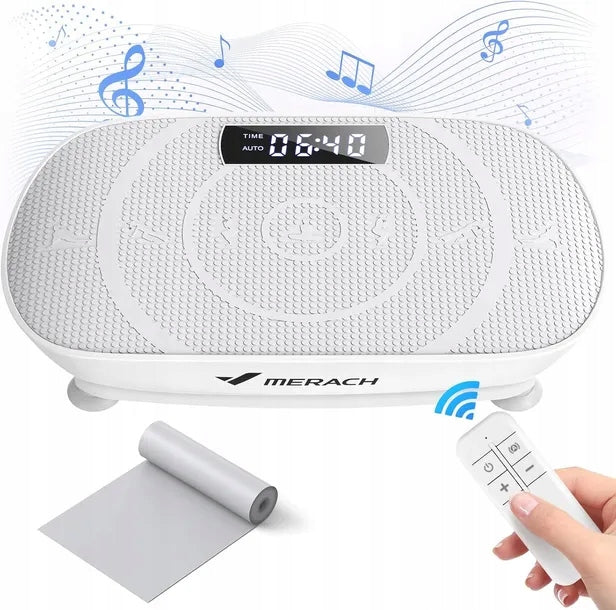 VIBRATION PLATFORM MERACH BLUETOOTH LED REMOTE CONTROL RESISTANCE BANDS 150 W